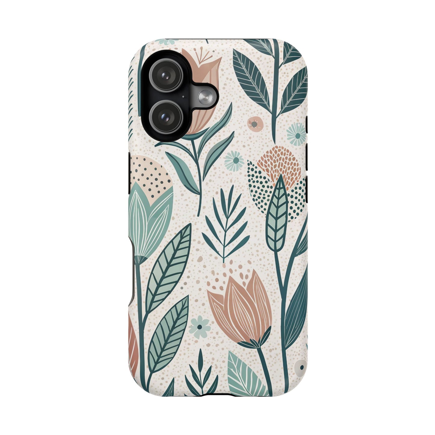 Swedish Inspired Floral design iPhone Tough Case
