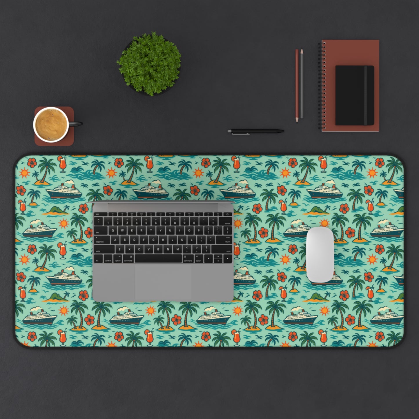 Desk Mat - Tropical Cruise Design