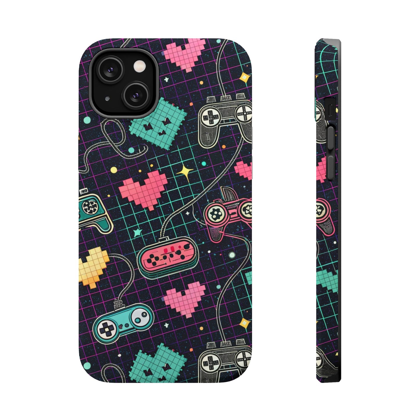 Retro Gamer Inspired Phone Case – Durable Dual-Layer iPhone Case with MagSafe