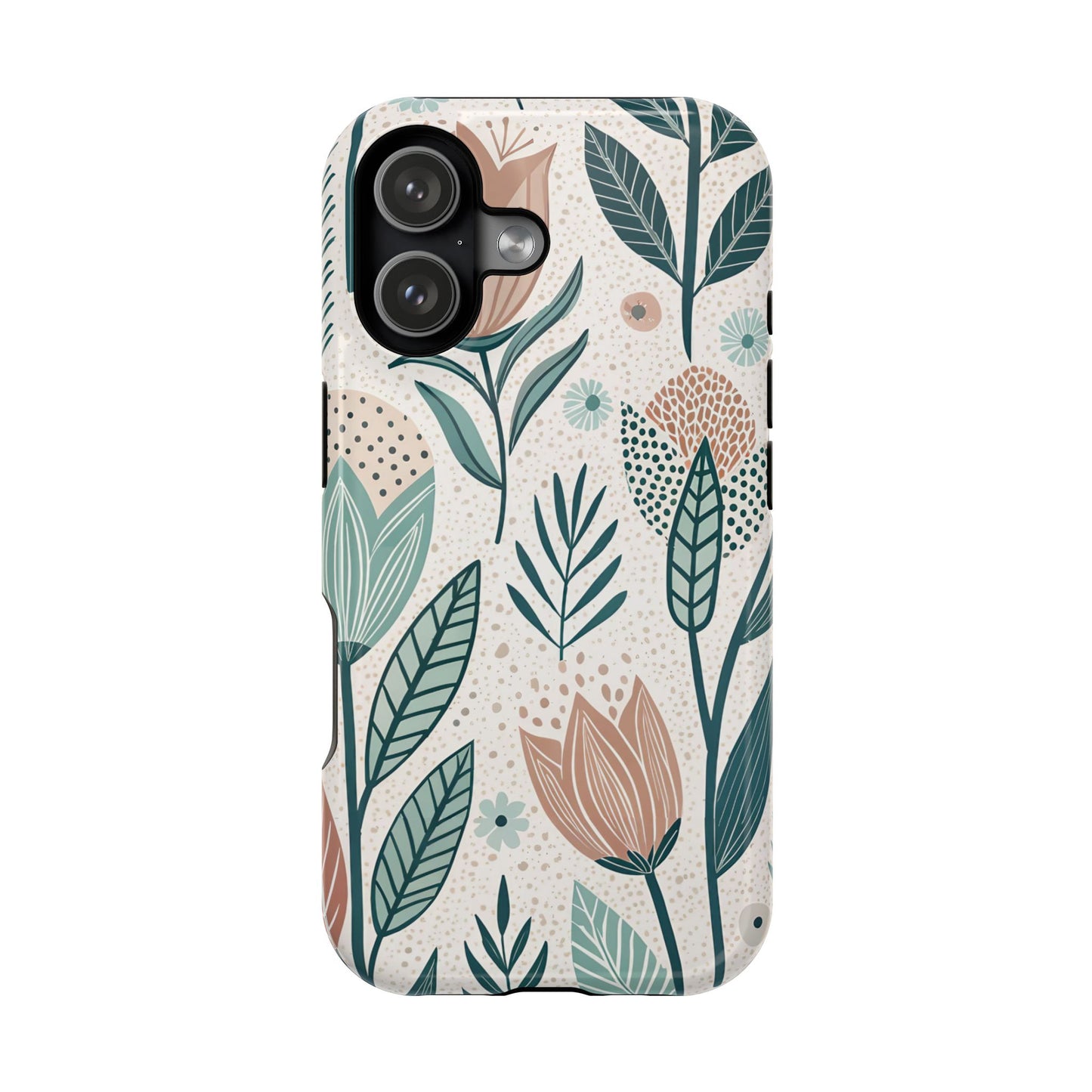 Swedish Inspired Floral design iPhone Tough Case