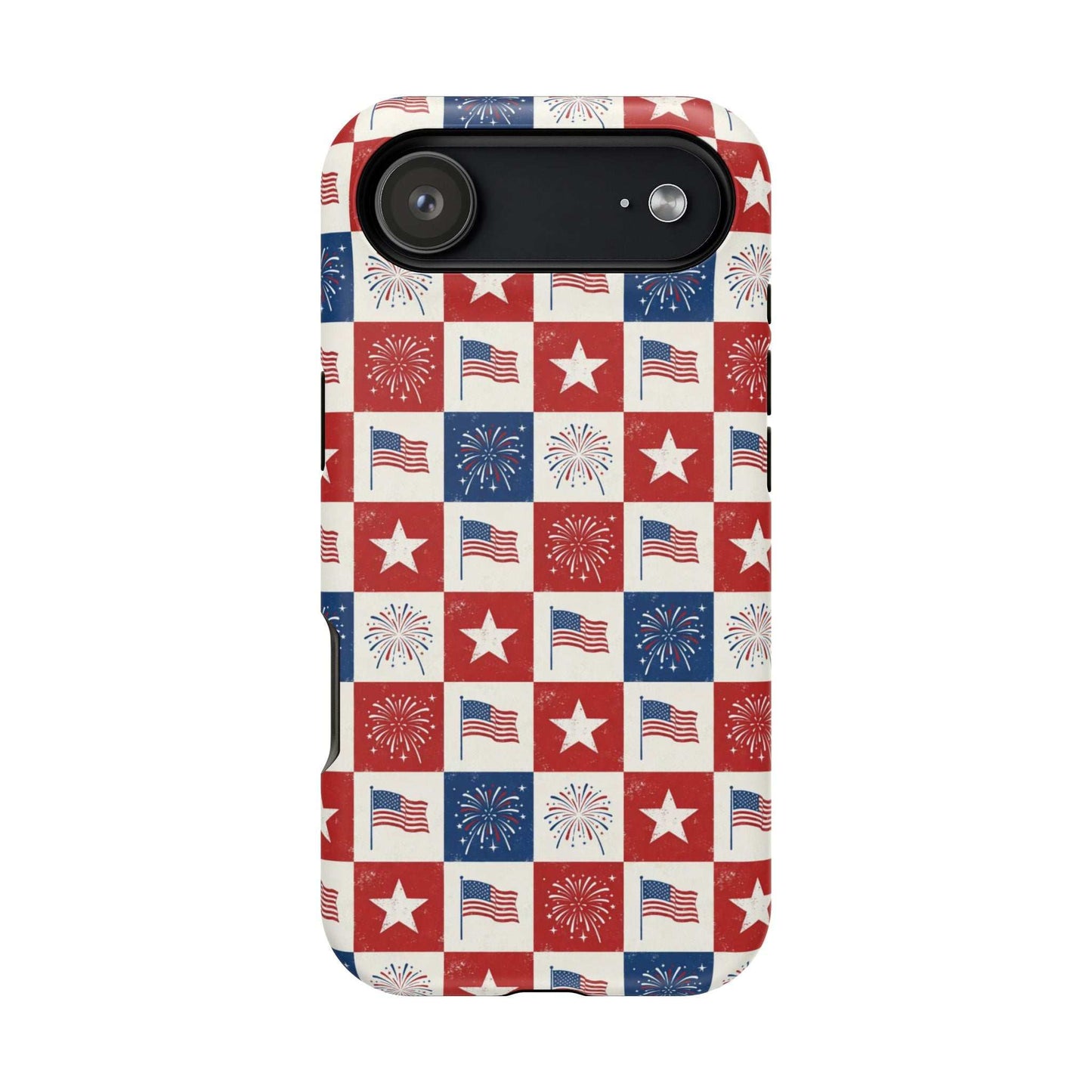 4th of July Patriotic iPhone Case — Magnetic Impact-Resistant