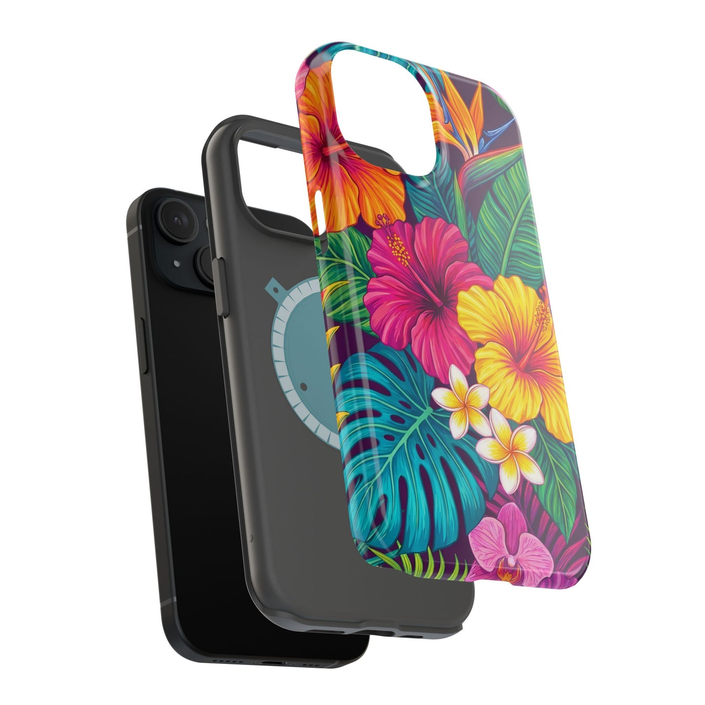Vibrant Tropical iPhone Tough Case — Magnetic Impact-Resistant