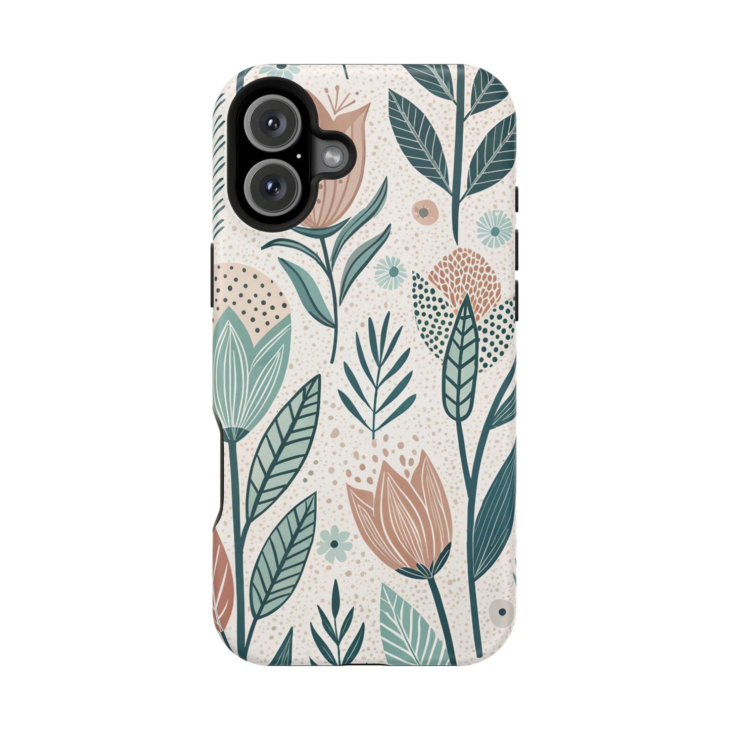 Swedish Inspired Floral design iPhone Tough Case