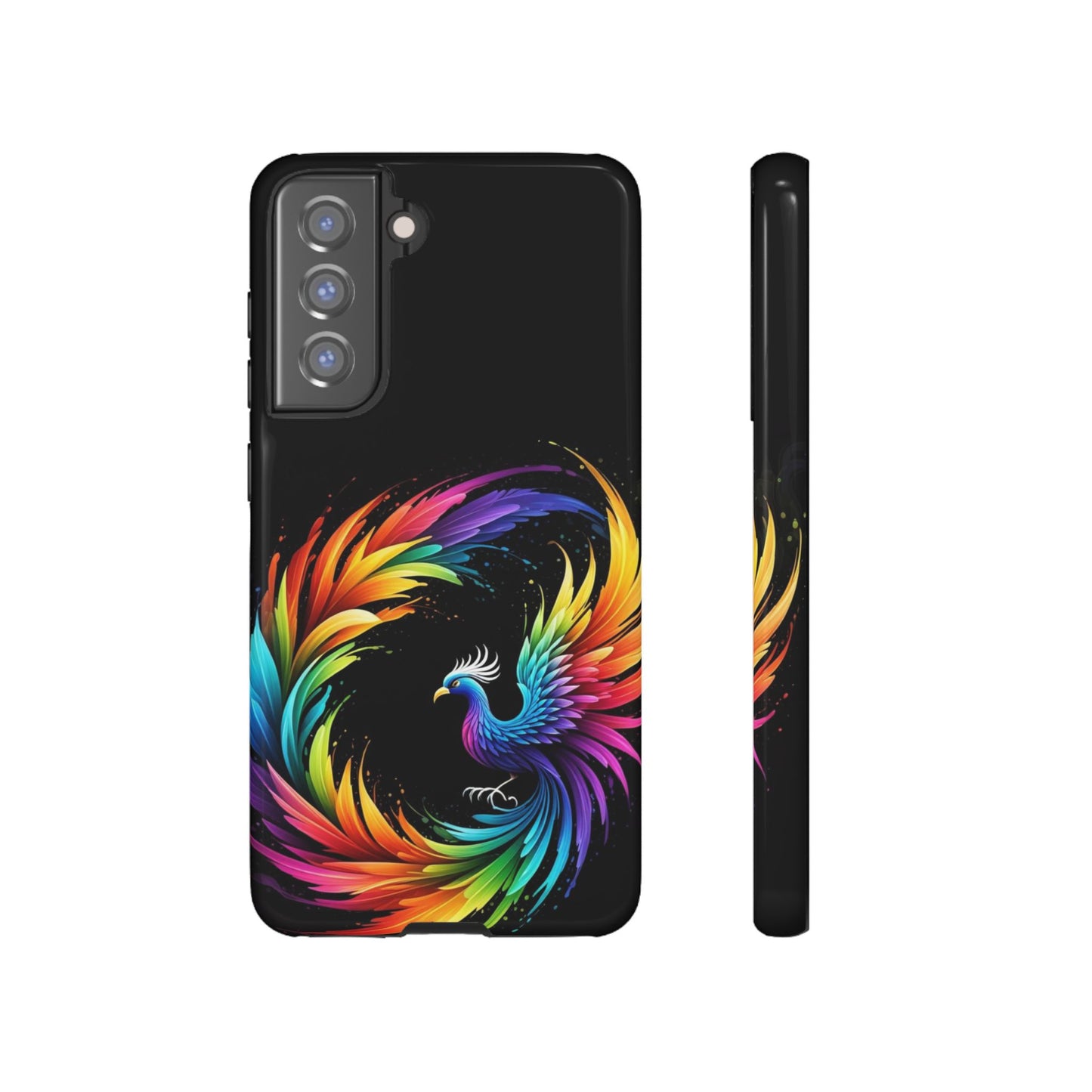 Rainbow Phoenix Design Samsung Phone Case