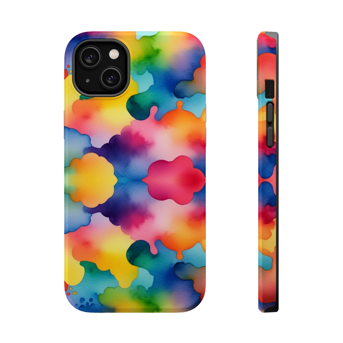 Watercolor Rainbow Clouds iPhone Tough Case