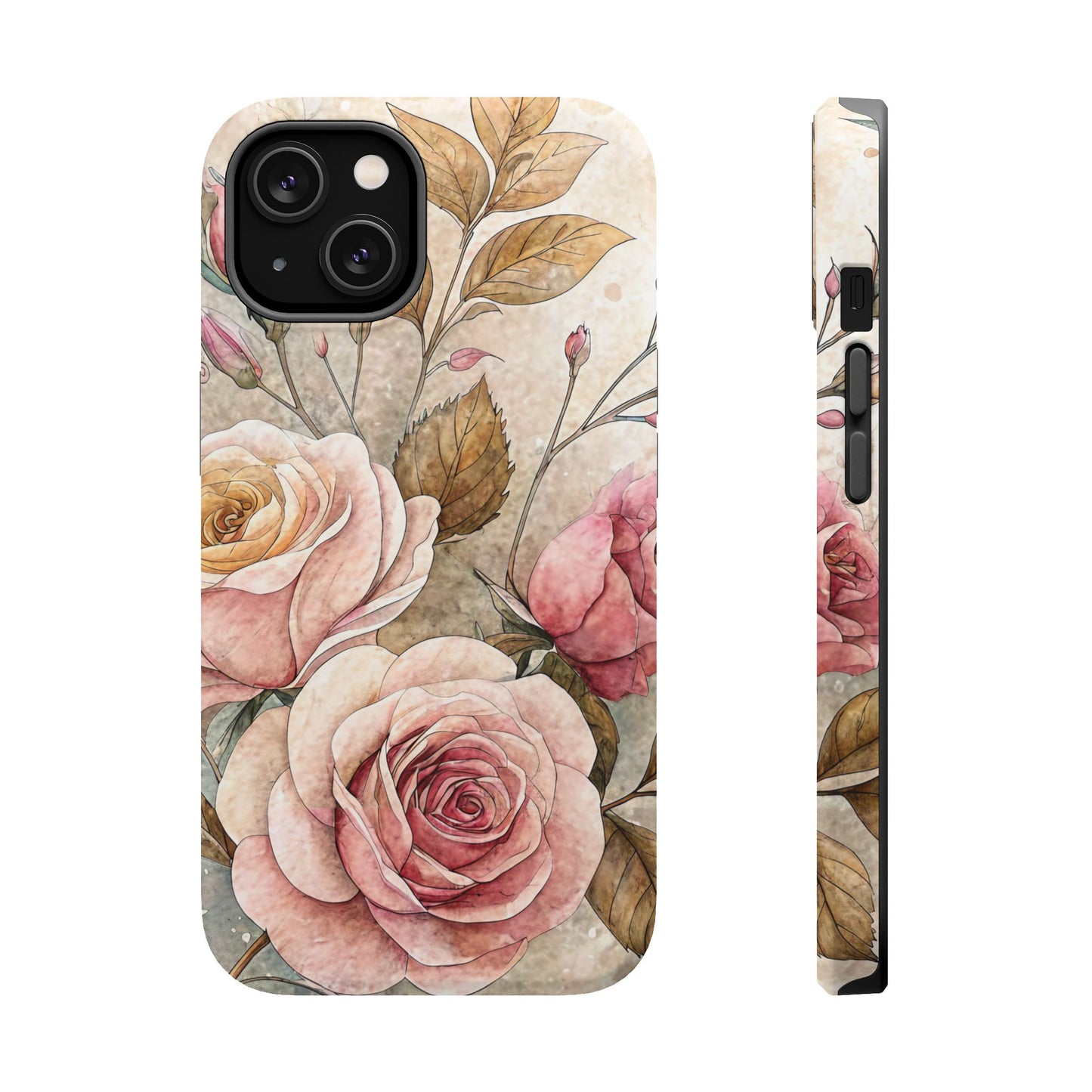 Vintage Rose iPhone Tough Case
