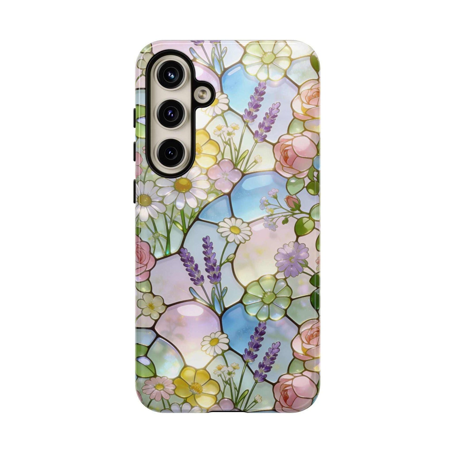 Floral Stained Glass Samsung Phone Case — Tough Cases