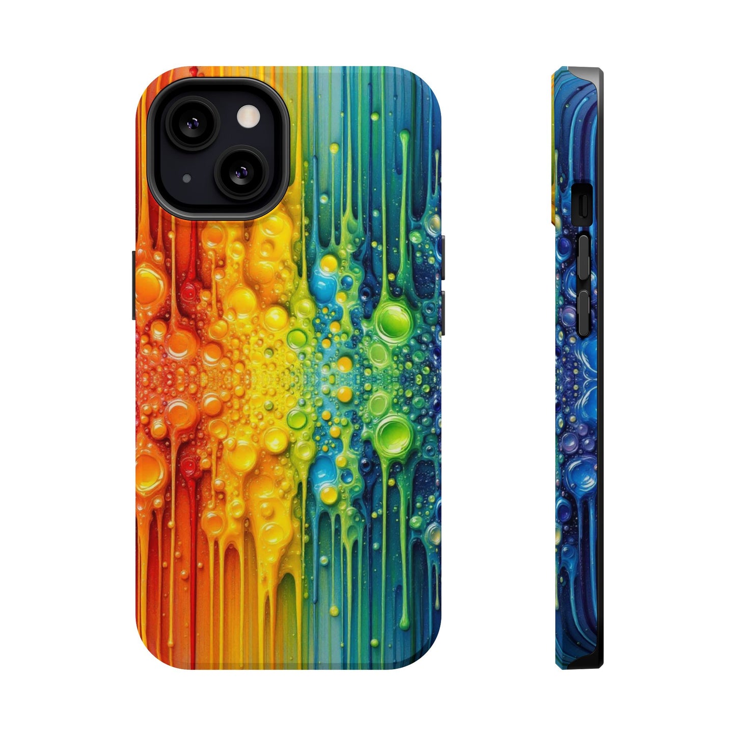 Rainbow Paint Splash iPhone Tough Case