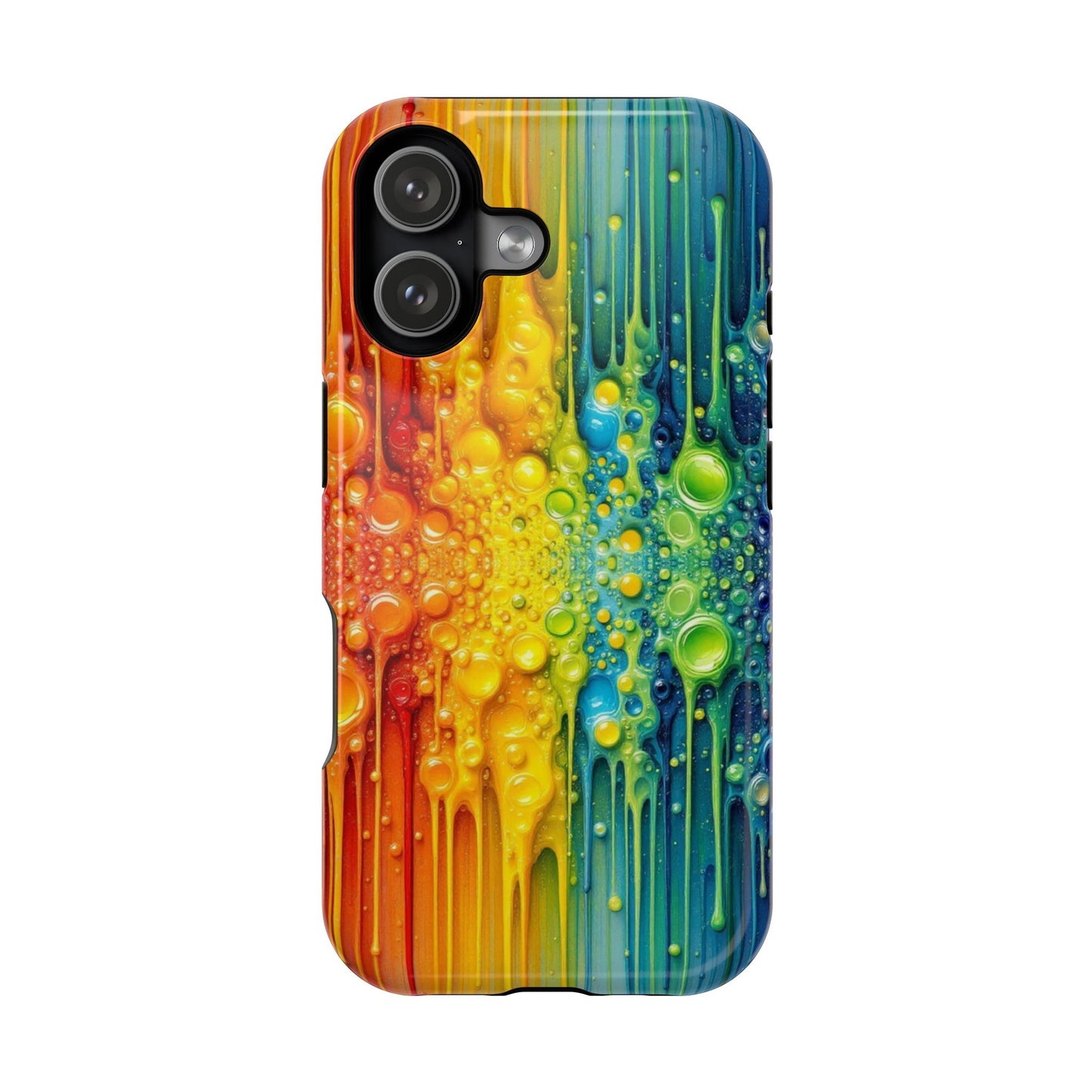 Rainbow Paint Splash iPhone Tough Case
