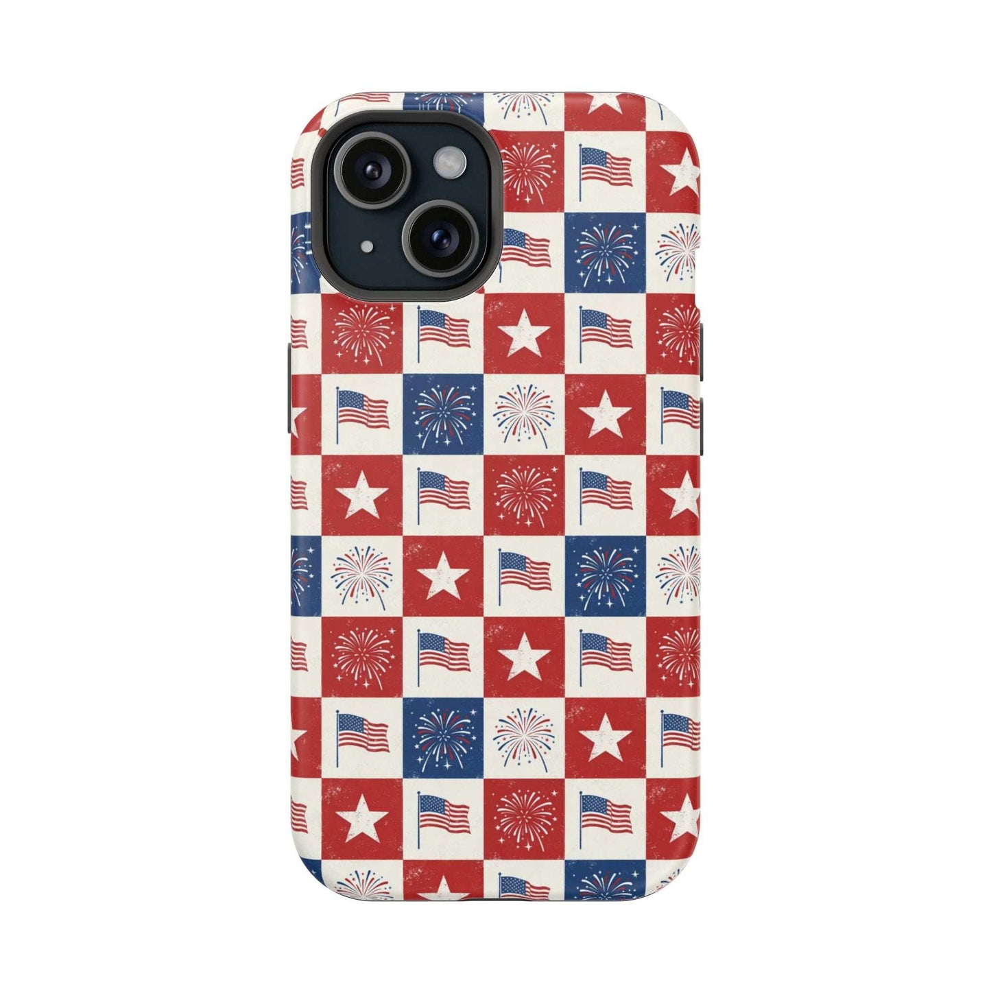 4th of July Patriotic iPhone Case — Magnetic Impact-Resistant