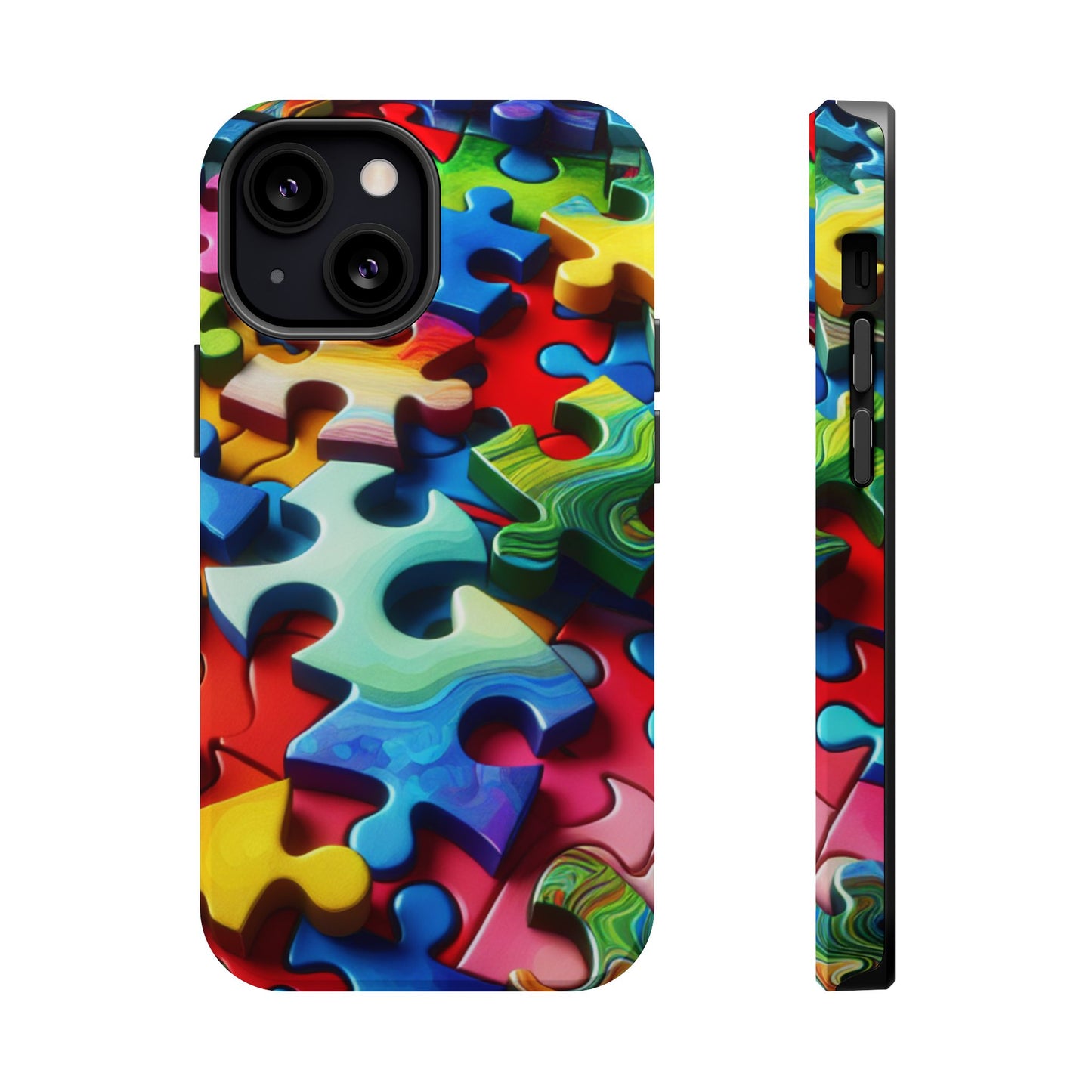 Rainbow Puzzle iPhone Tough Case