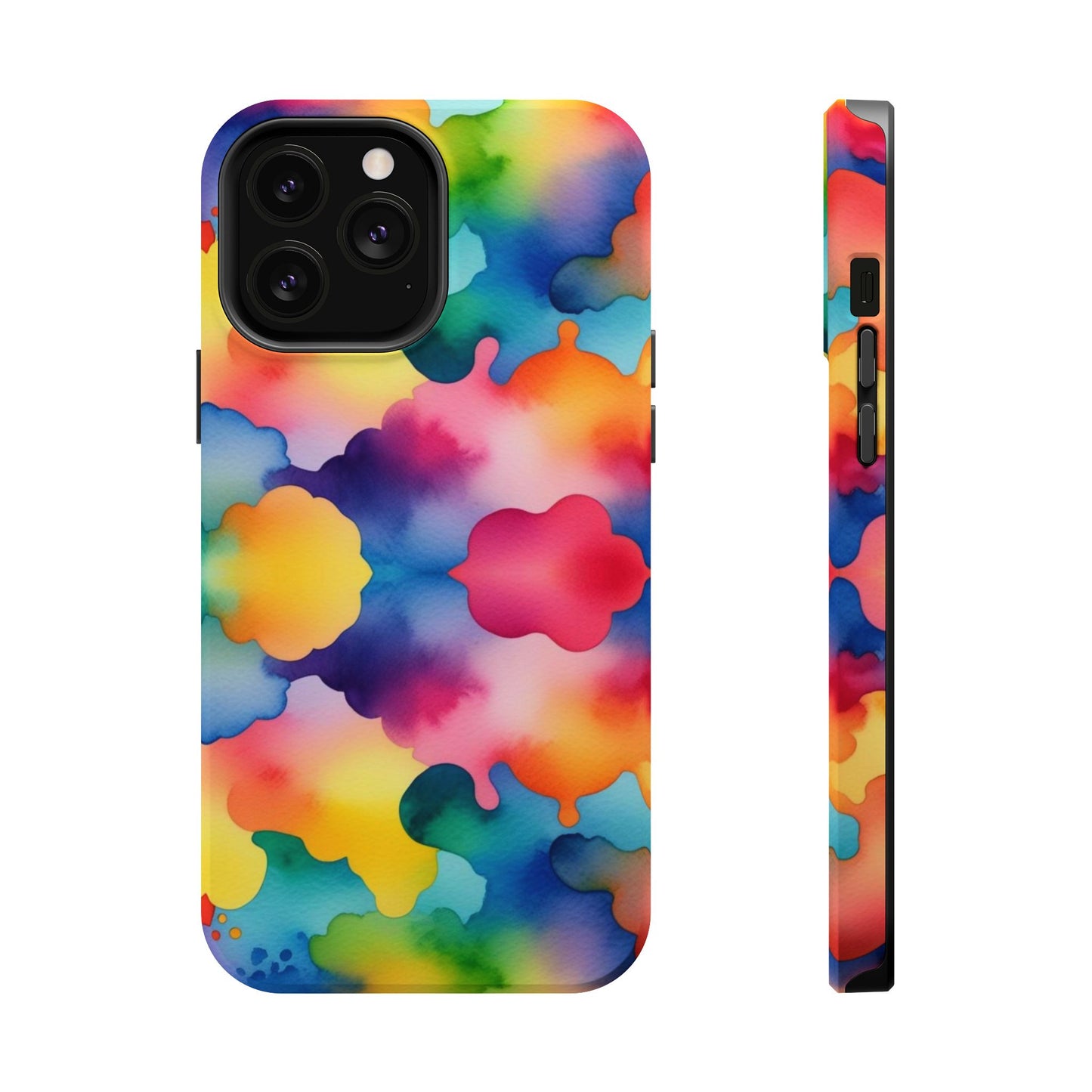 Watercolor Rainbow Clouds iPhone Tough Case
