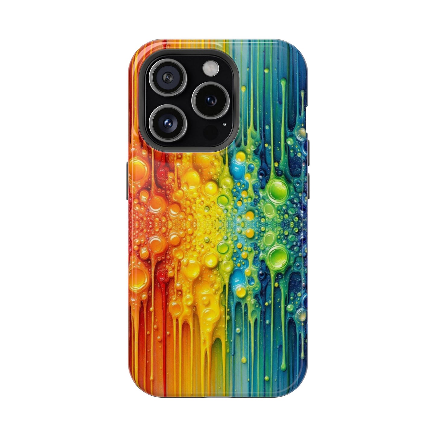 Rainbow Paint Splash iPhone Tough Case