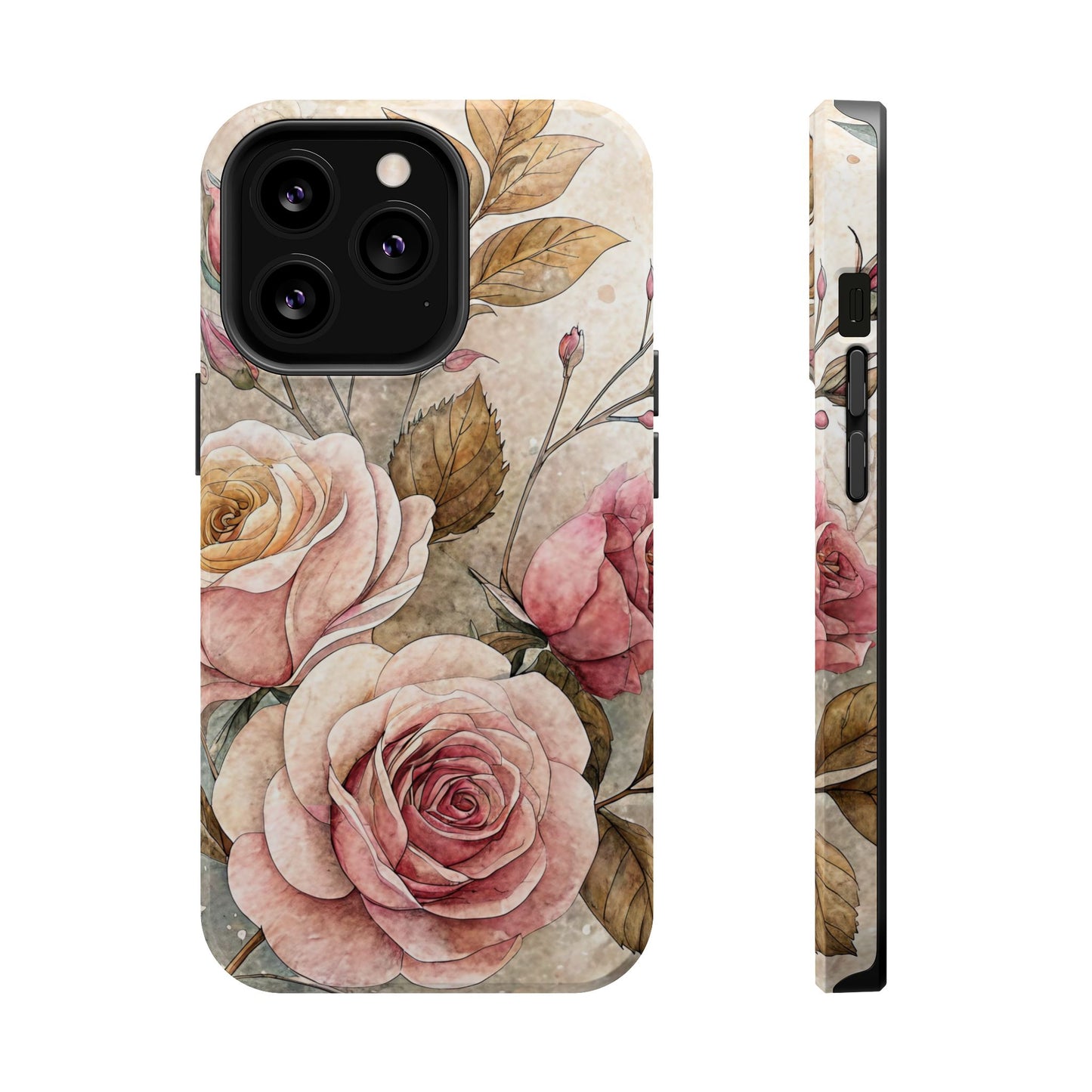 Vintage Rose iPhone Tough Case