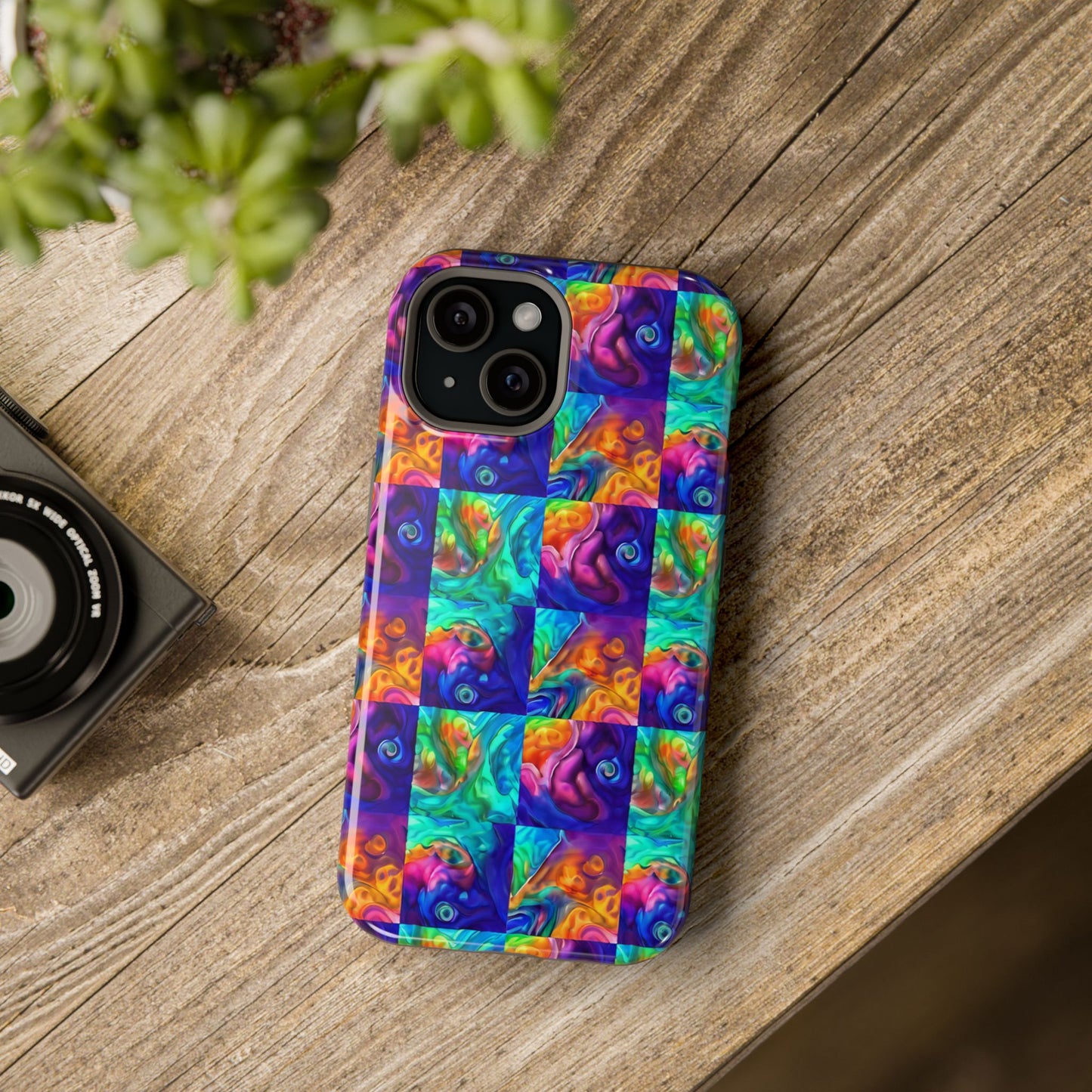 Abalone Swirl iPhone Case — Glowing Shell Impact-Resistant Case
