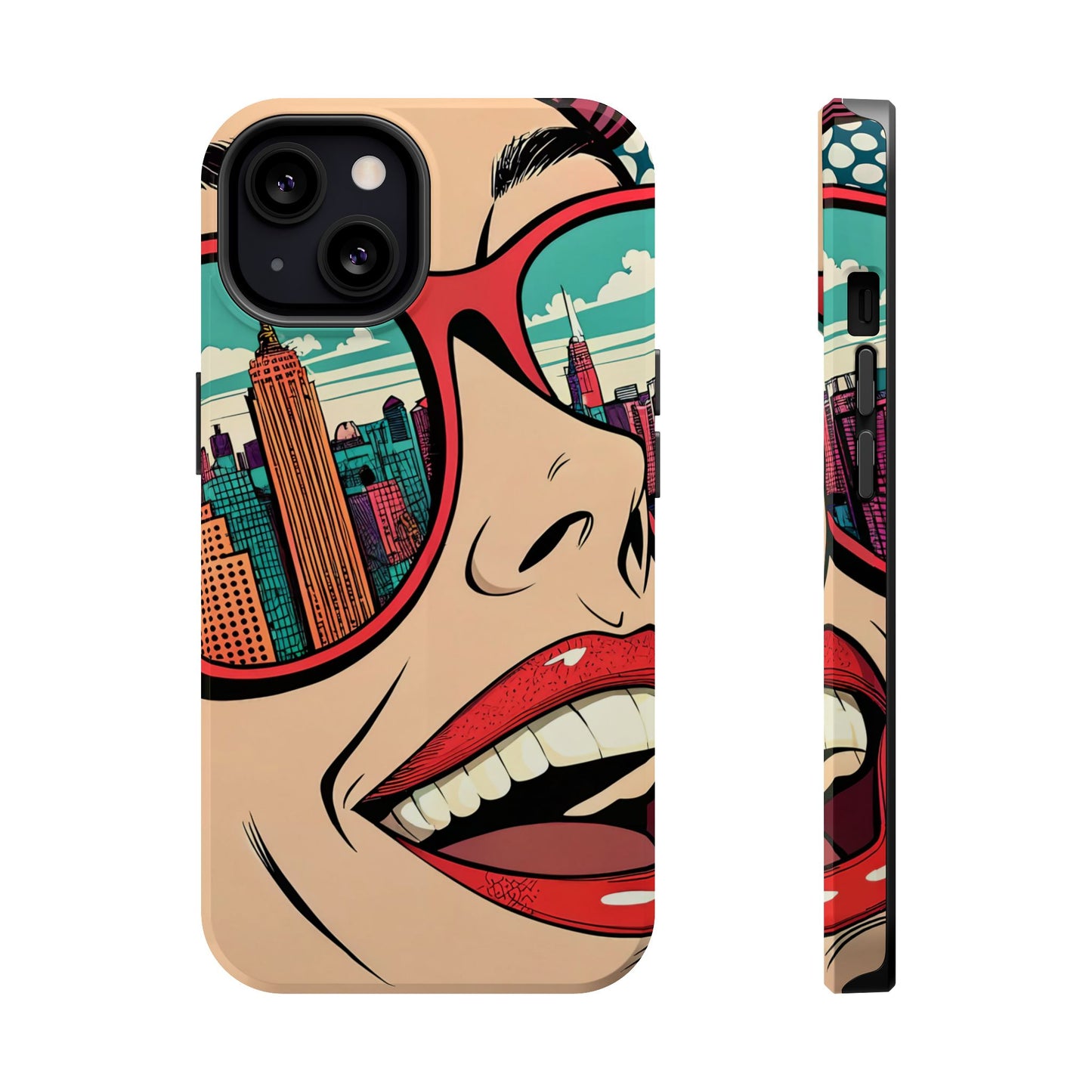City View Pop Art Design iPhone Tough Case