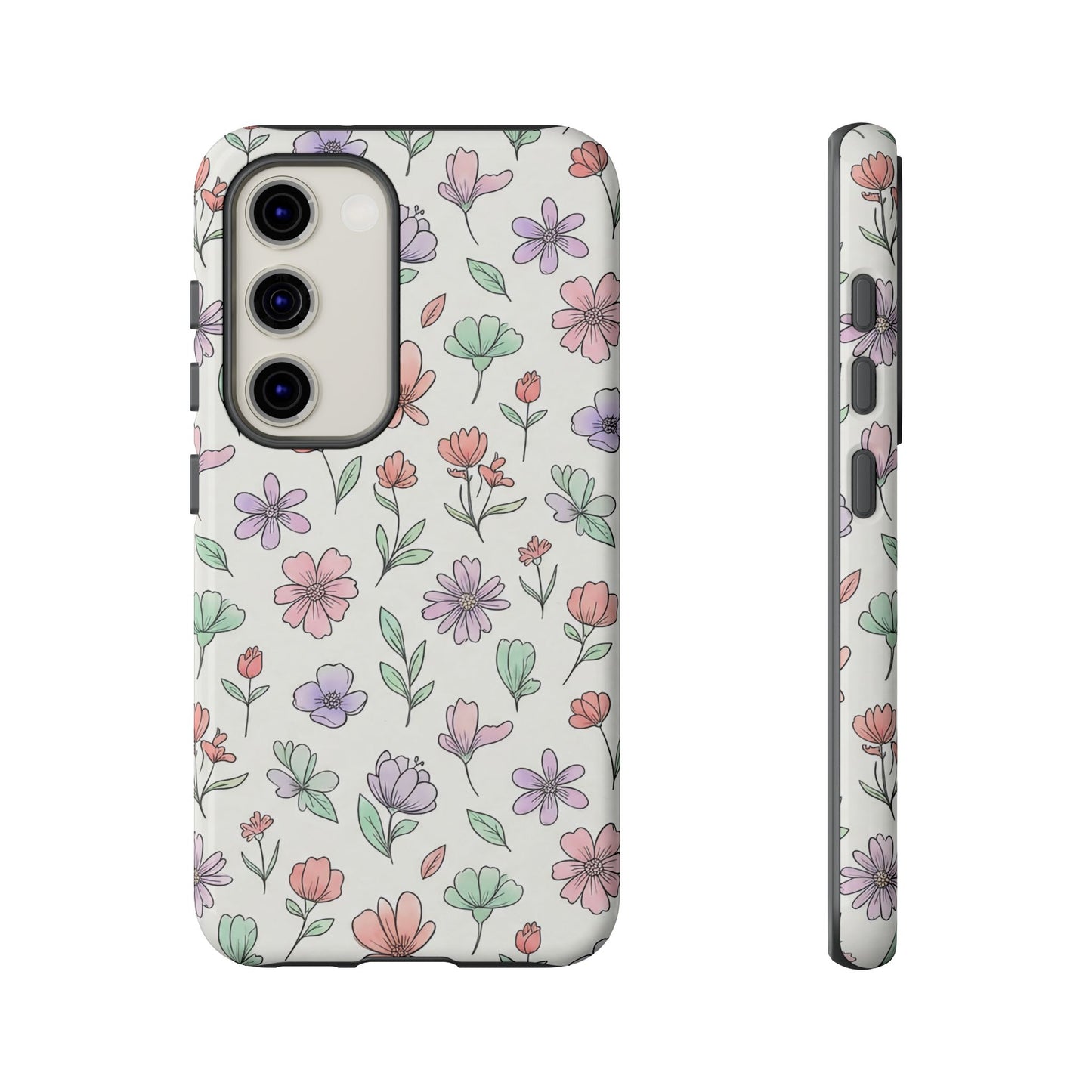 Floral Tough Cases — Artistic Flower Samsung Phone Case