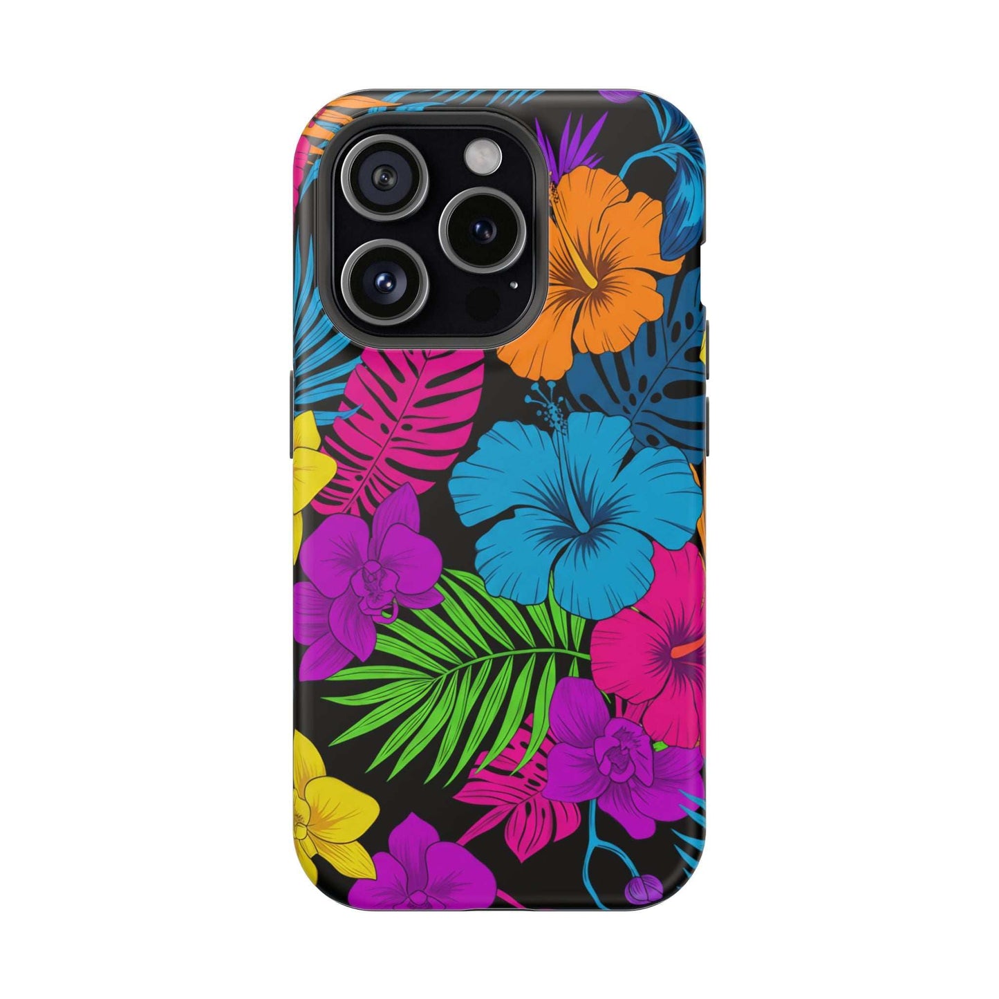 Modern Tropical Floral Design iPhone Case