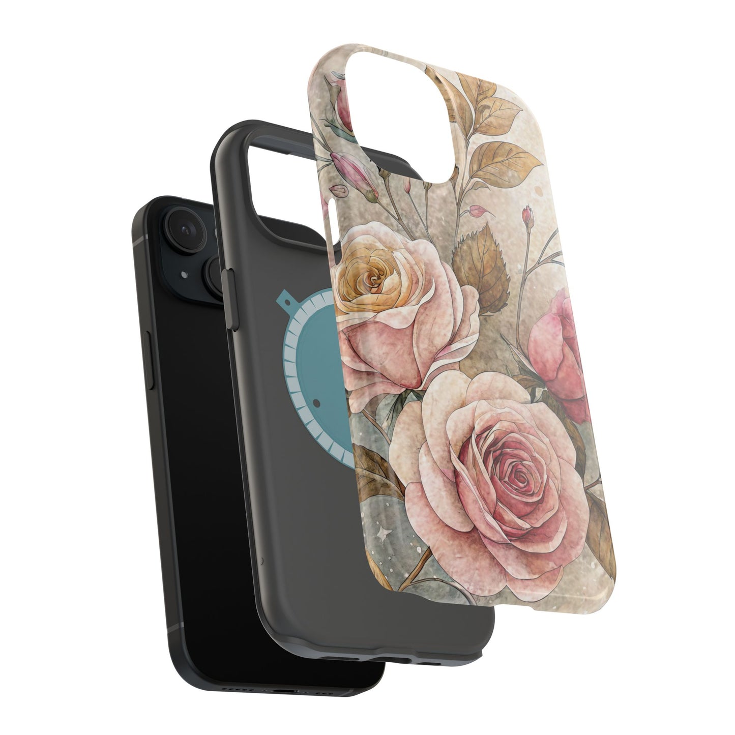 Vintage Rose iPhone Tough Case