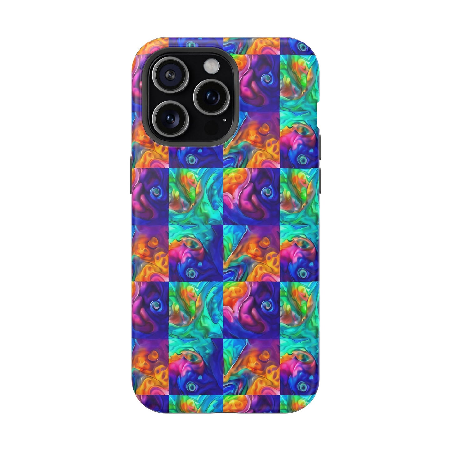 Abalone Swirl iPhone Case — Glowing Shell Impact-Resistant Case
