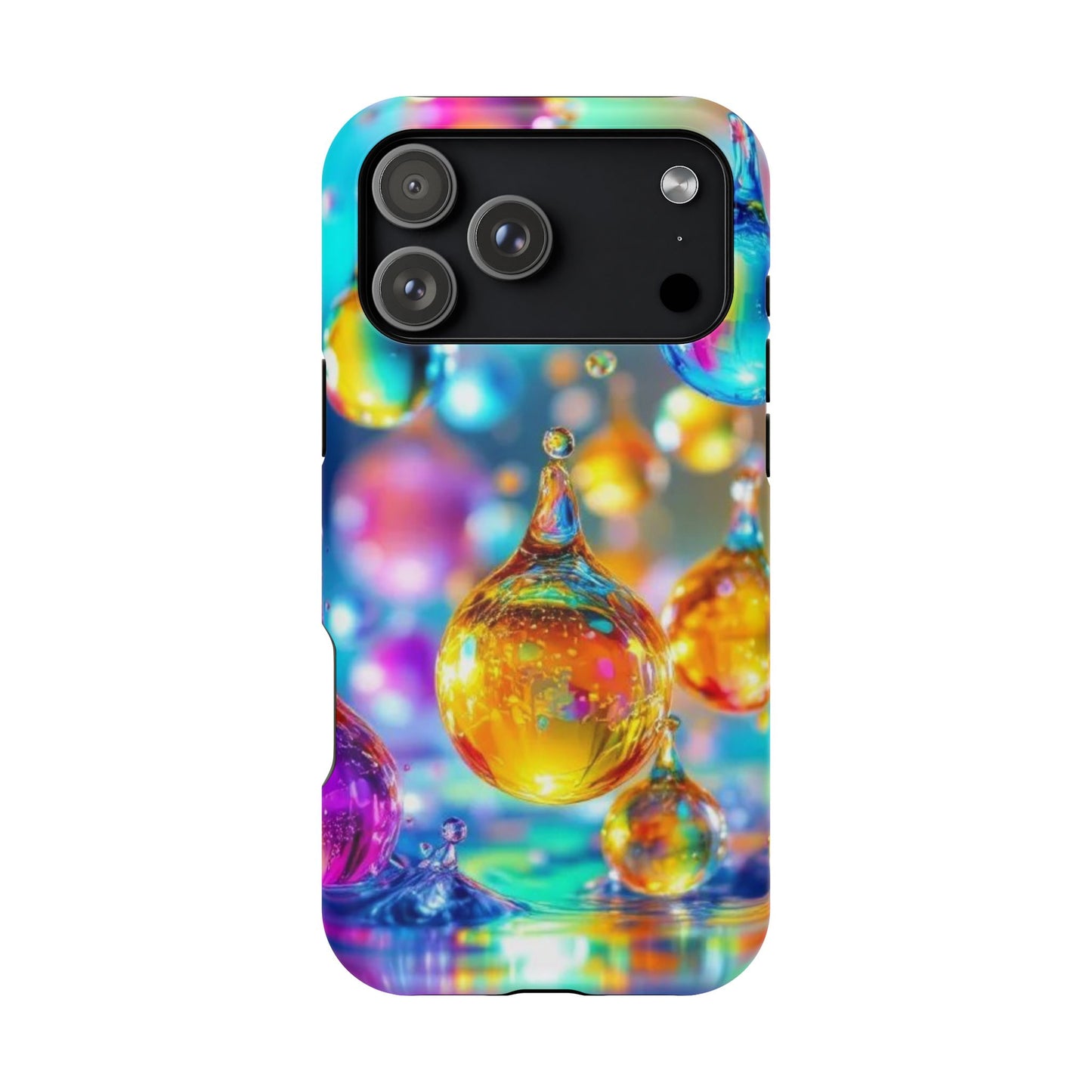 Golden Raindrop Design iPhone Tough Case