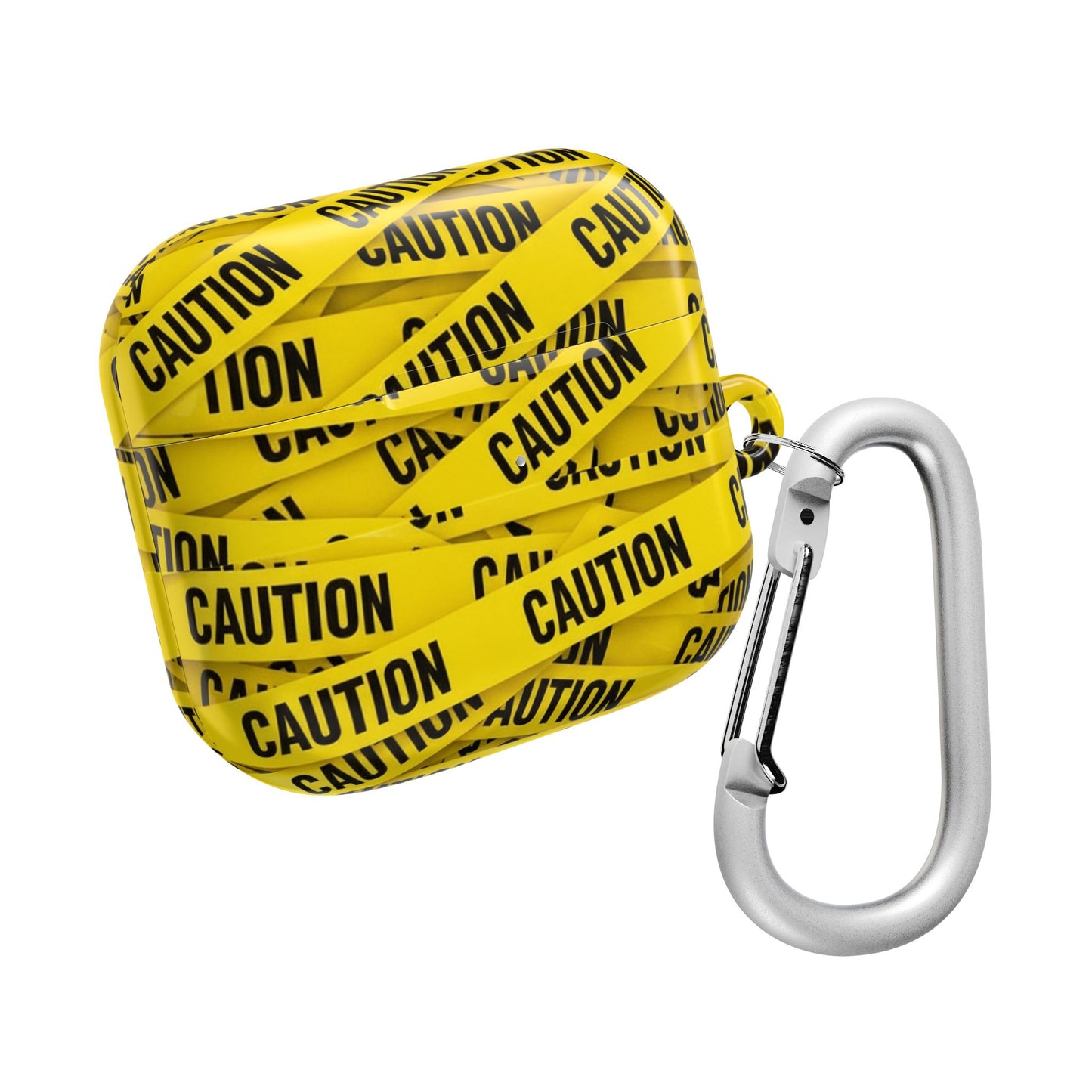 Caution Tape Covered AirPod Case