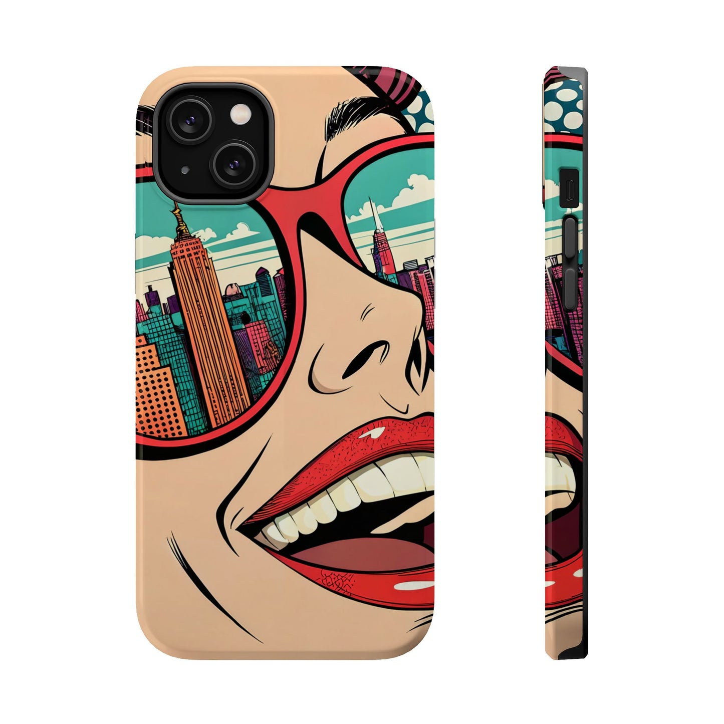 City View Pop Art Design iPhone Tough Case
