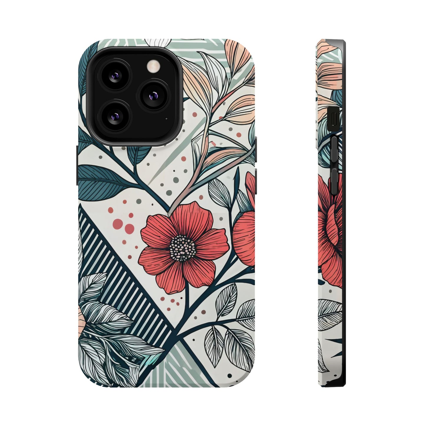 Geometric Flower iPhone Tough Case