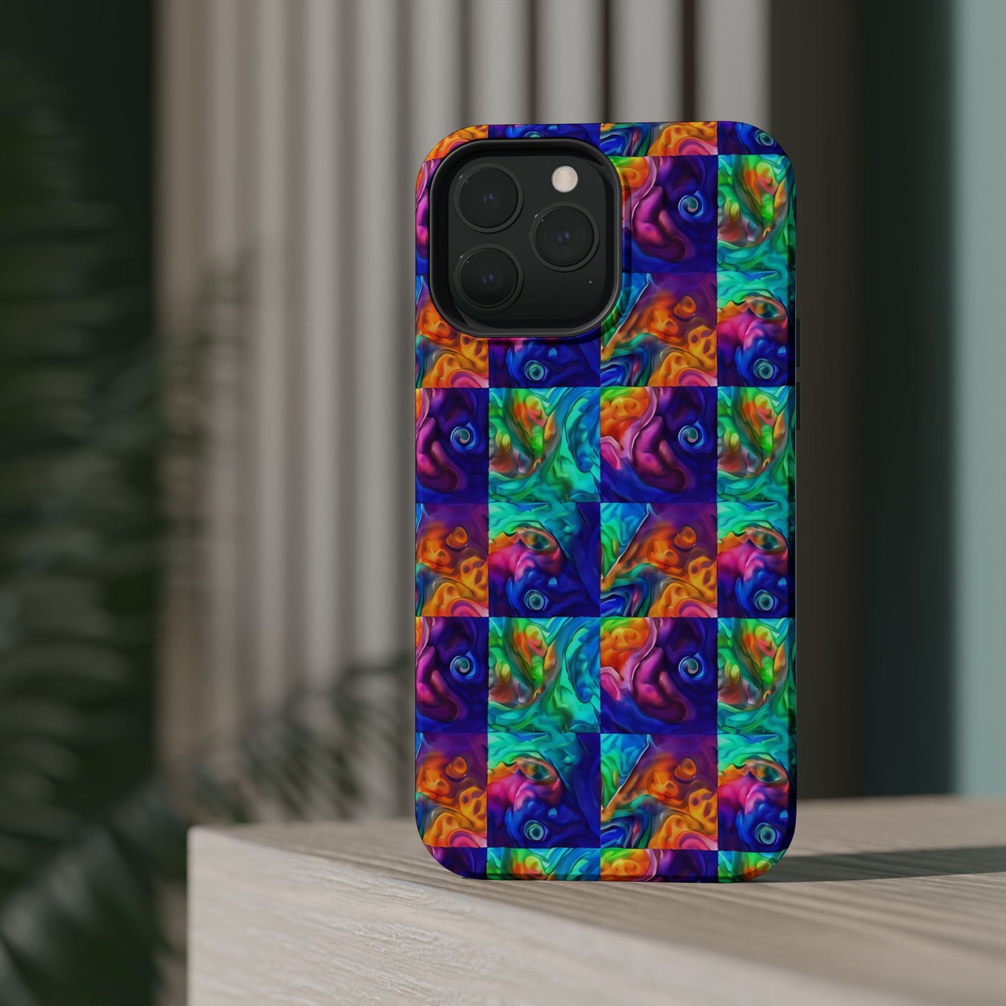 Abalone Swirl iPhone Case — Glowing Shell Impact-Resistant Case