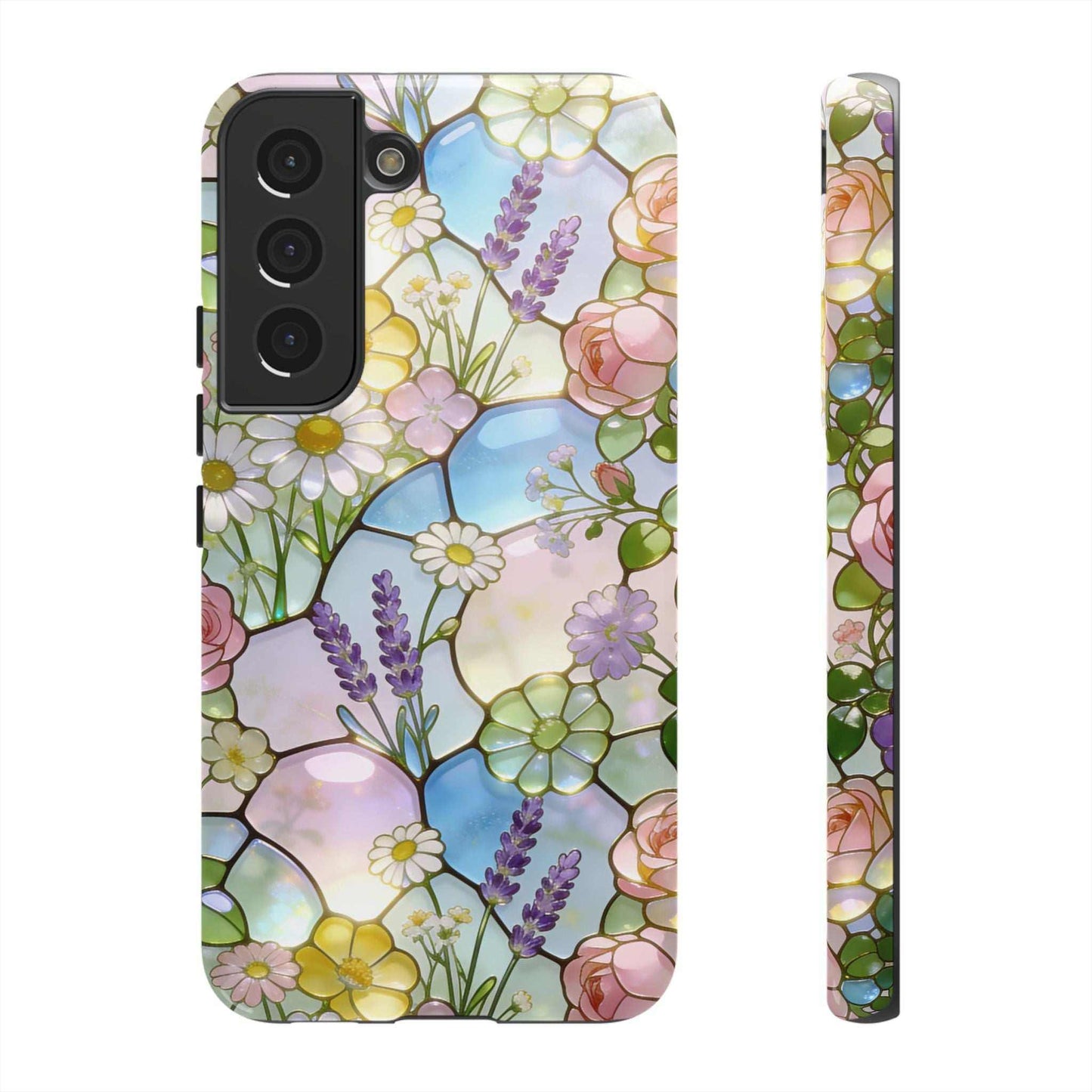 Floral Stained Glass Samsung Phone Case — Tough Cases