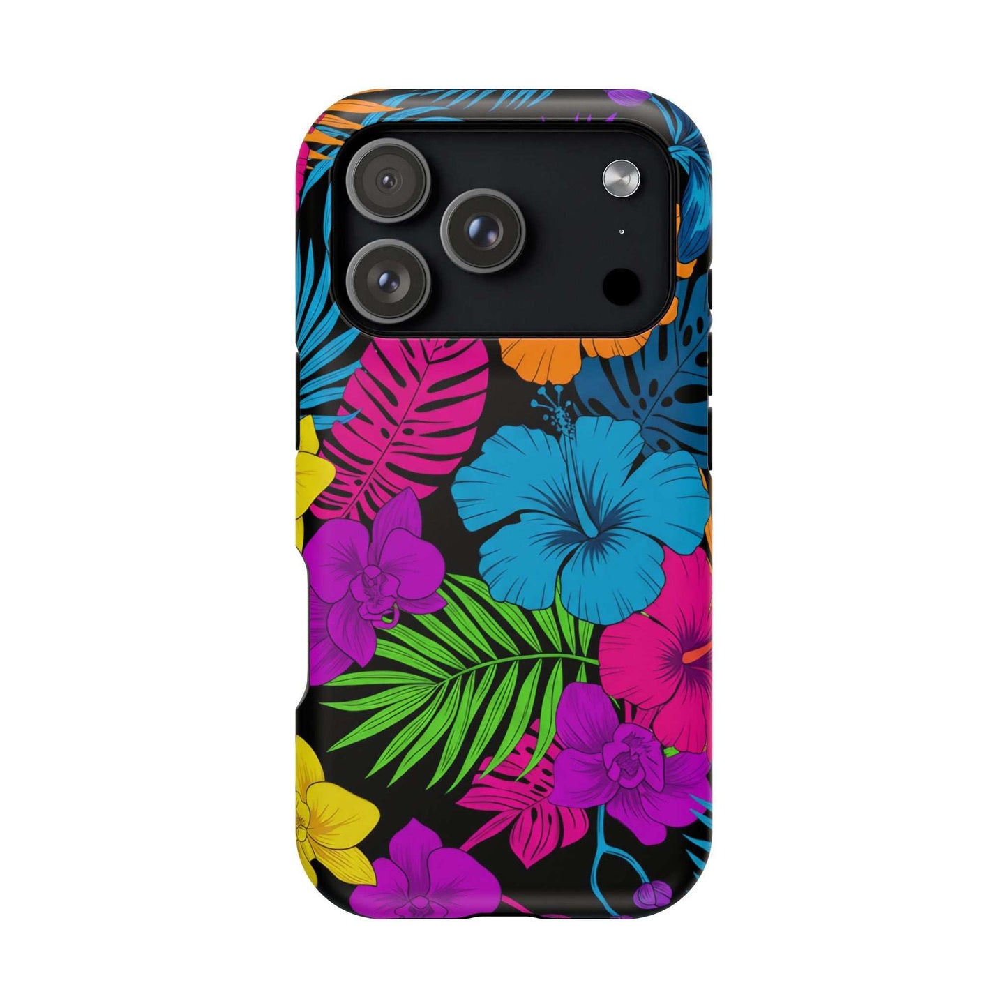 Modern Tropical Floral Design iPhone Case