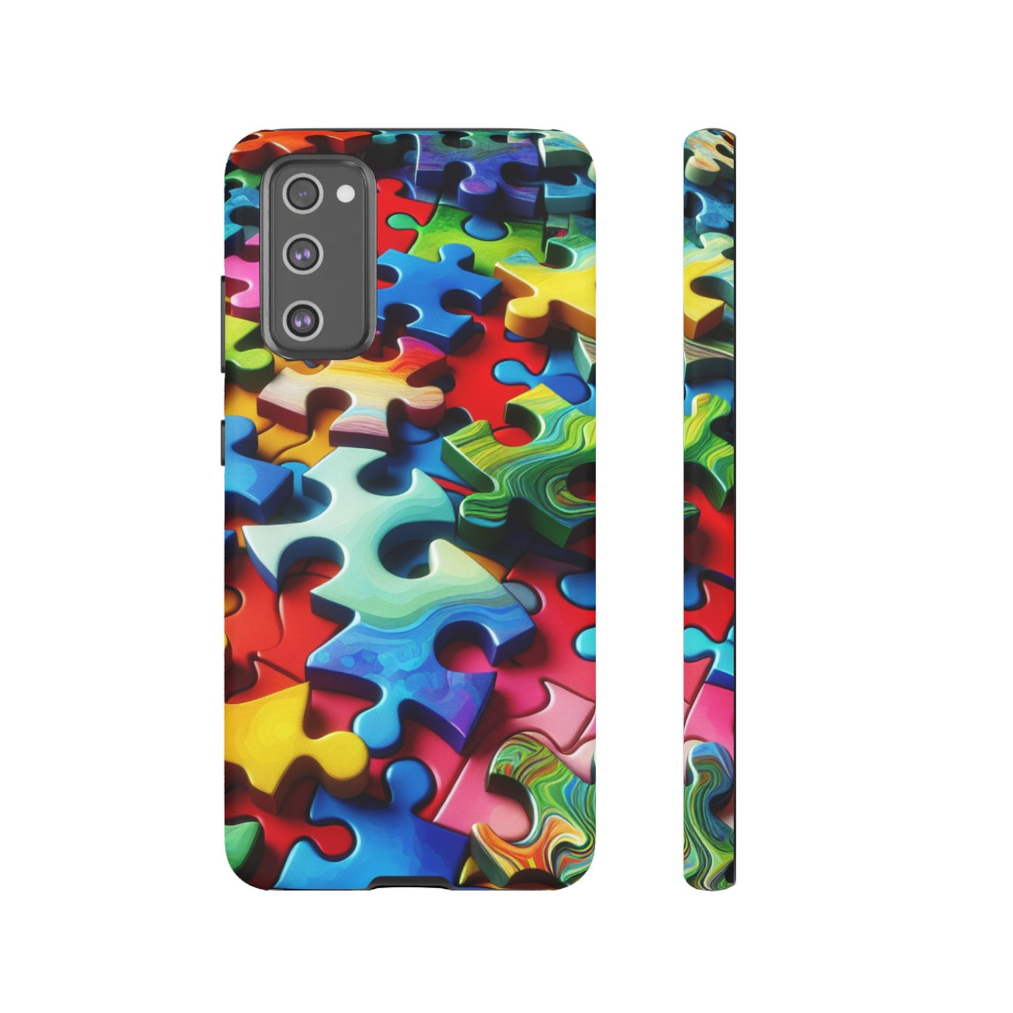 Rainbow Puzzle Design Samsung Tough Case