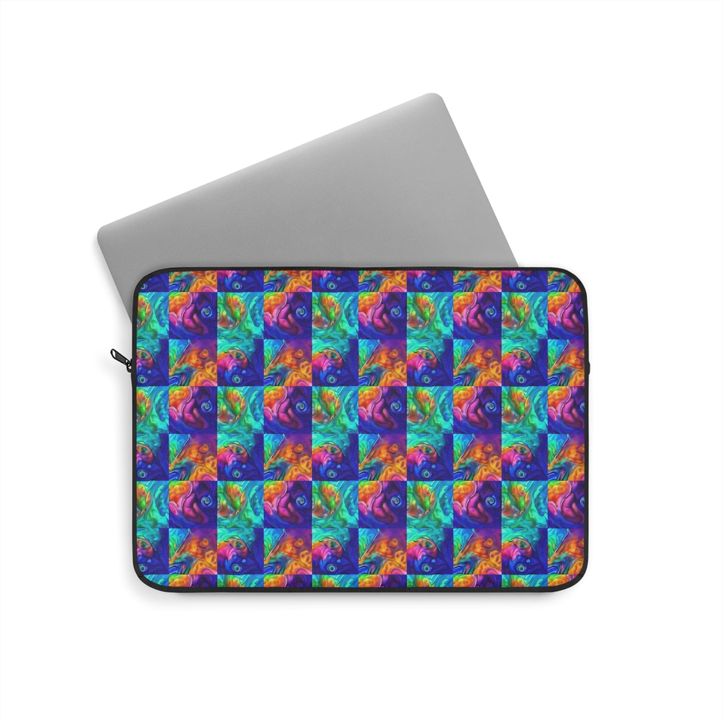 Abalone Swirl Laptop Sleeve — Glowing Shell Design