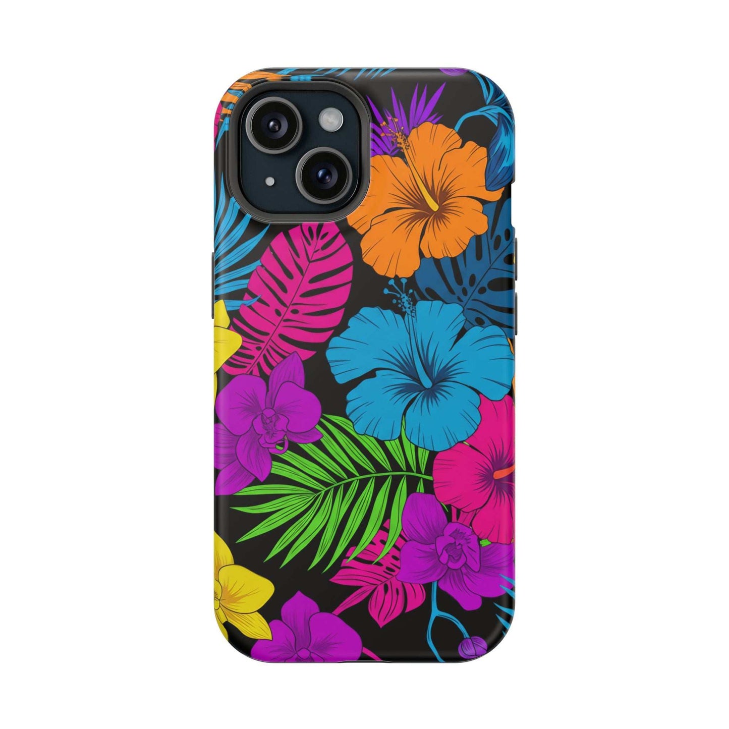 Modern Tropical Floral Design iPhone Case