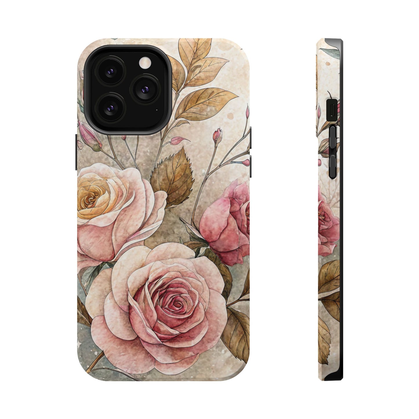 Vintage Rose iPhone Tough Case