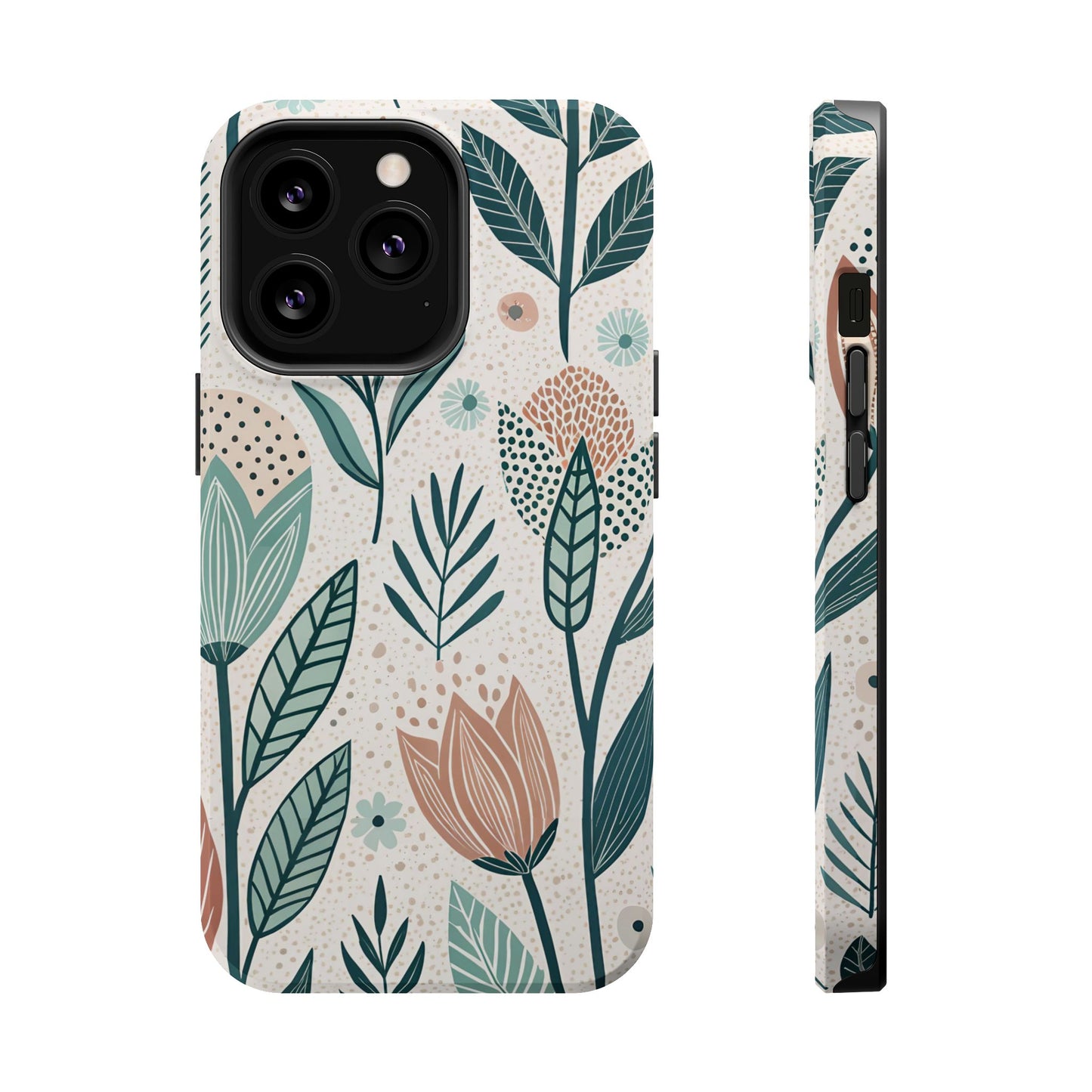 Swedish Inspired Floral design iPhone Tough Case