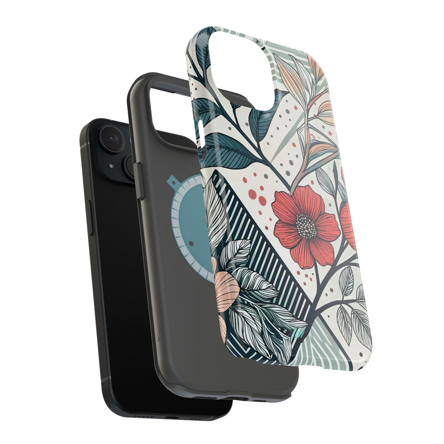 Geometric Flower iPhone Tough Case