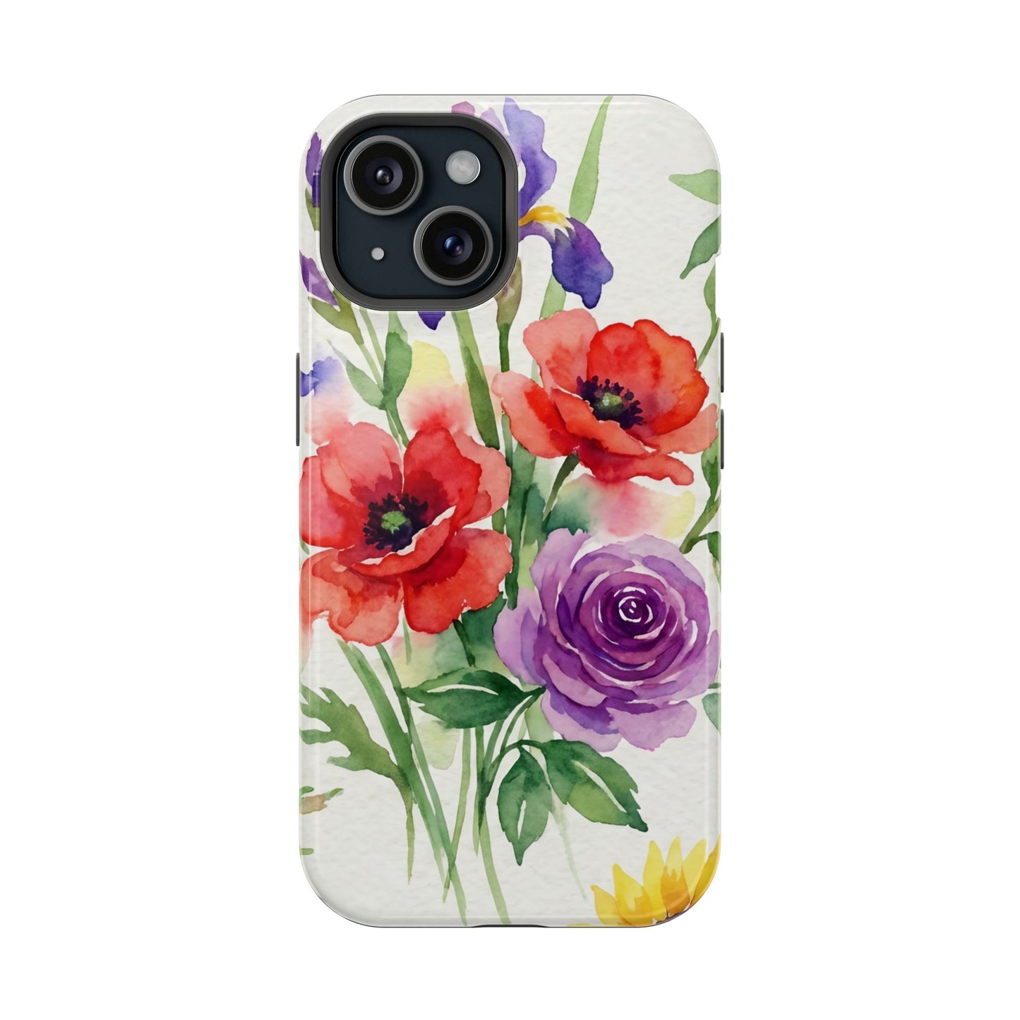 iPhone Case — Watercolor Bouquet Magnetic Impact-Resistant Case