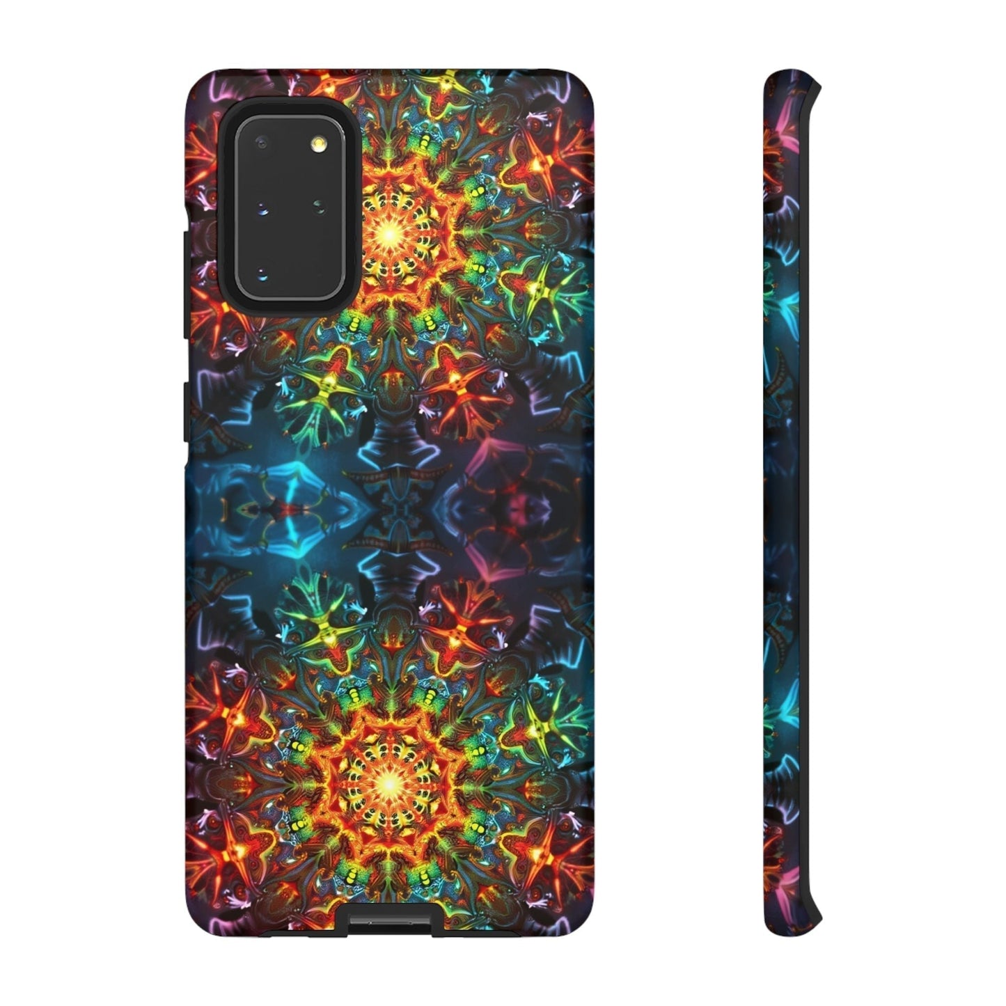 Abstract colorful kaleidoscope pattern Samsung tough phone case with durable protection and vibrant 3D design