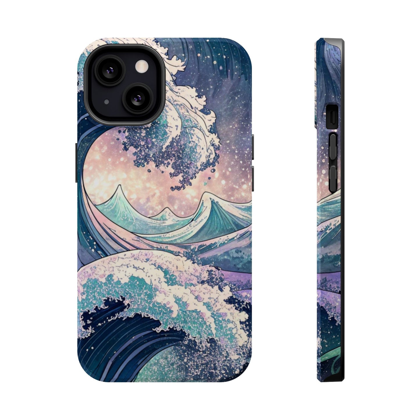 Crashing Waves Design iPhone case with magnetic MagSafe® protection and ocean wave artwork