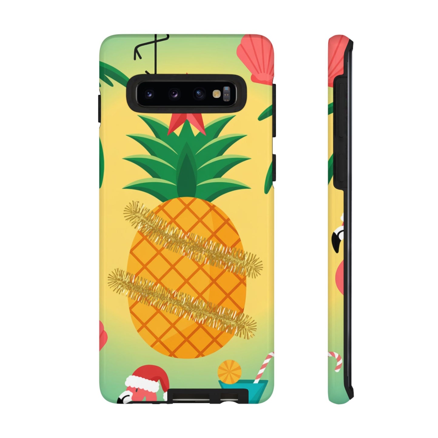 Samsung Christmas Pineapple phone case with festive tropical design and durable impact-resistant materials