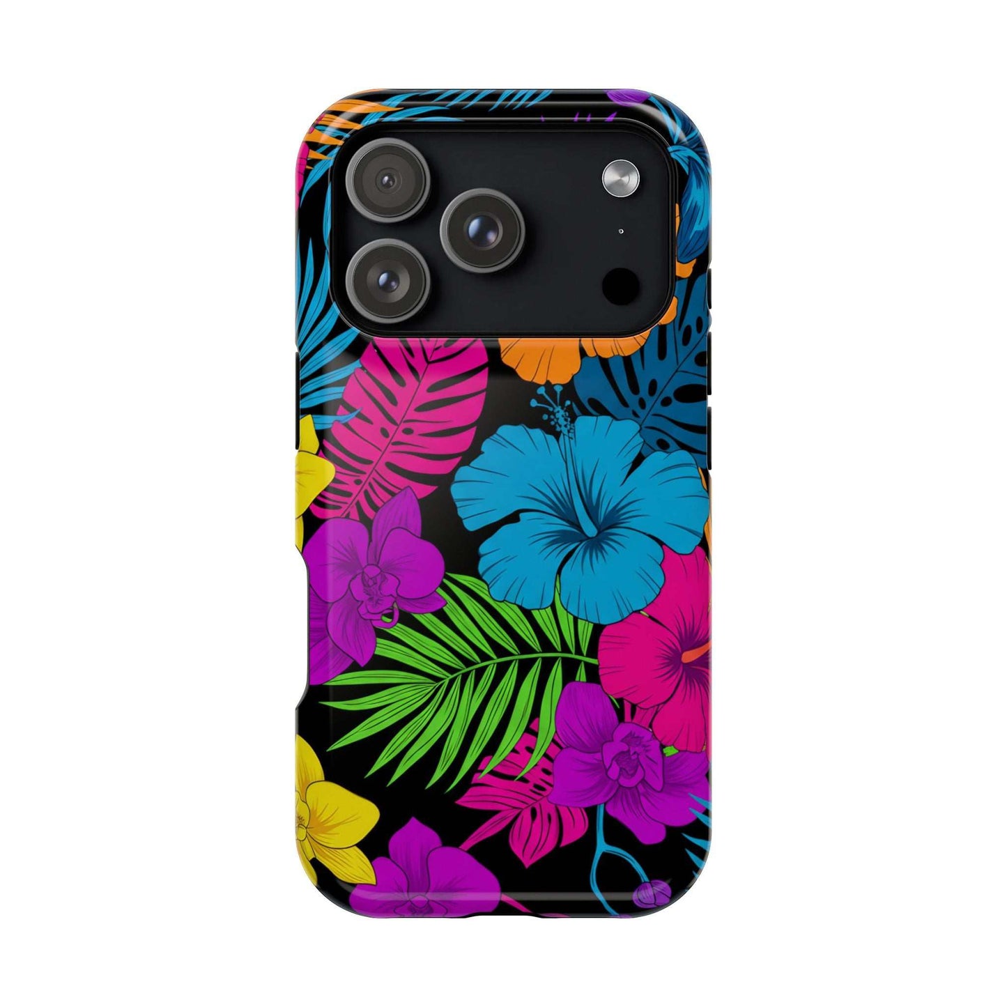 Modern Tropical Floral Design iPhone Case
