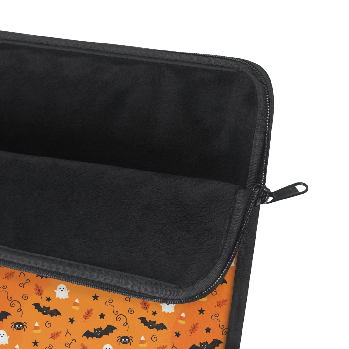Boo-tiful Halloween Bat & Candy Orange Laptop Sleeve