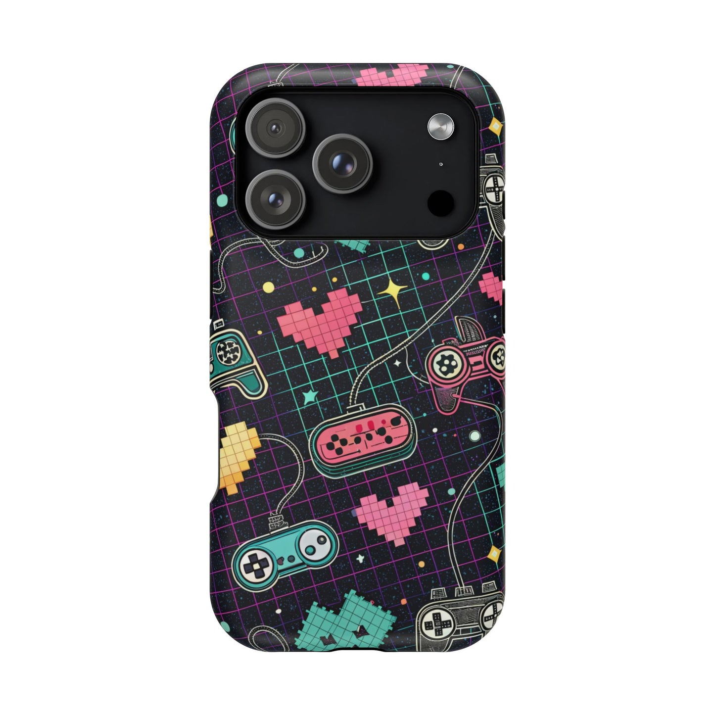 Retro Gamer Inspired Phone Case – Durable Dual-Layer iPhone Case with MagSafe