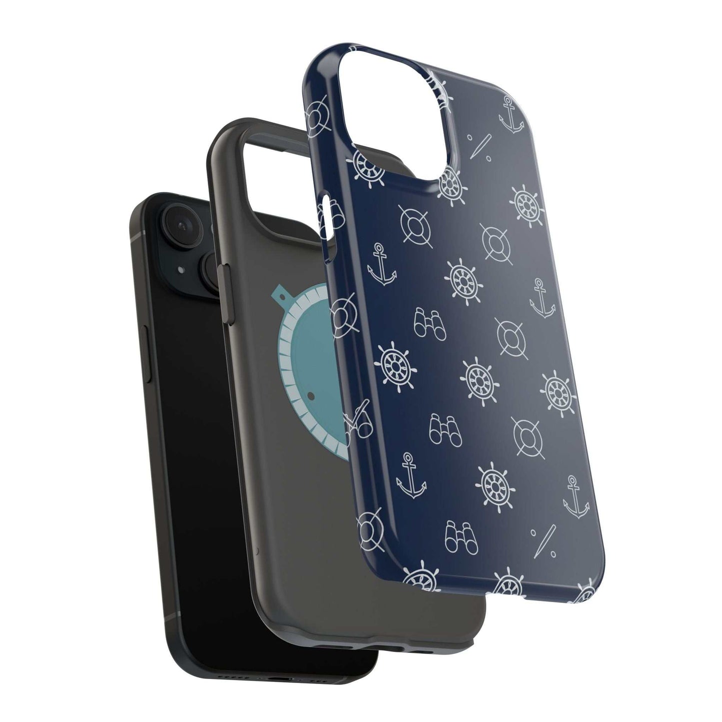 Minimalist Nautical iPhone Case — Magnetic Impact-Resistant Phone Case