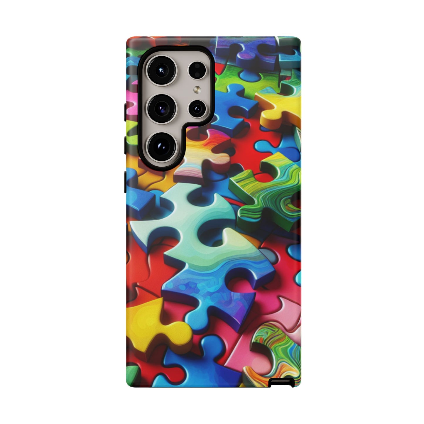 Rainbow Puzzle Design Samsung Tough Case