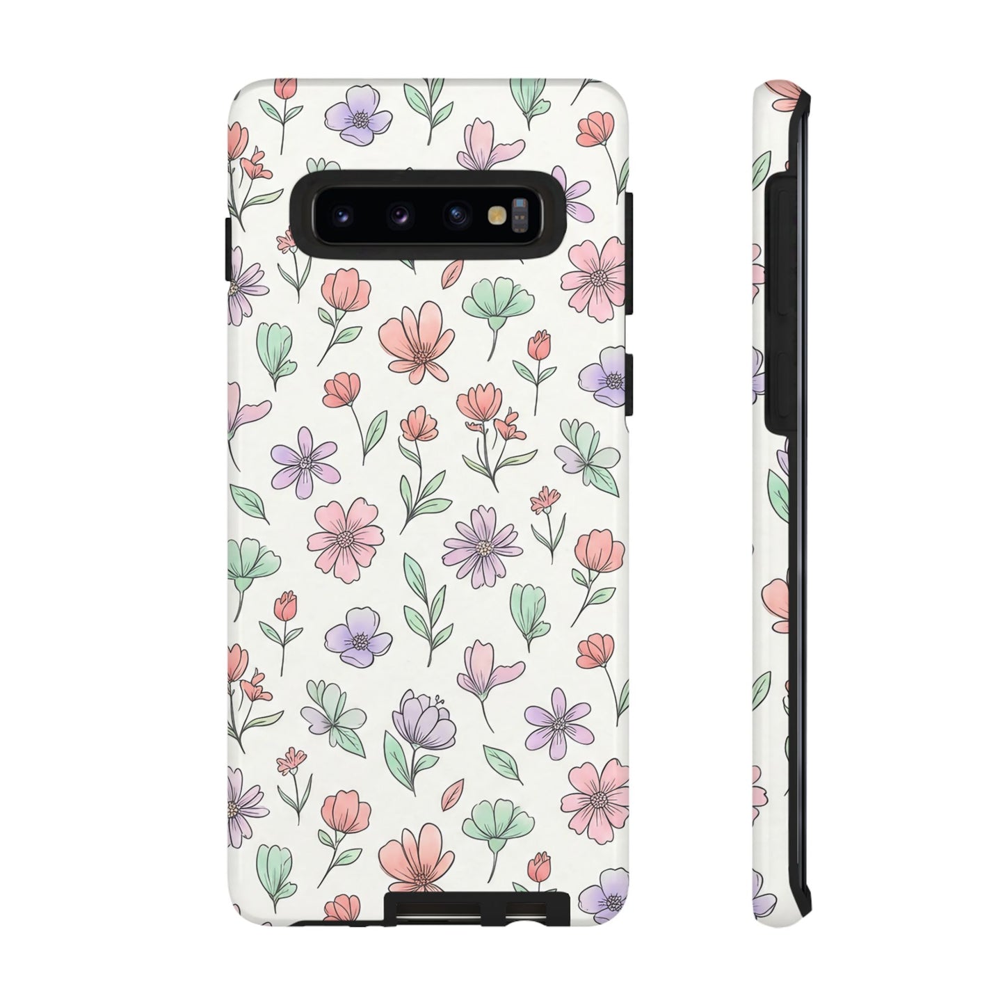 Floral Tough Cases — Artistic Flower Samsung Phone Case