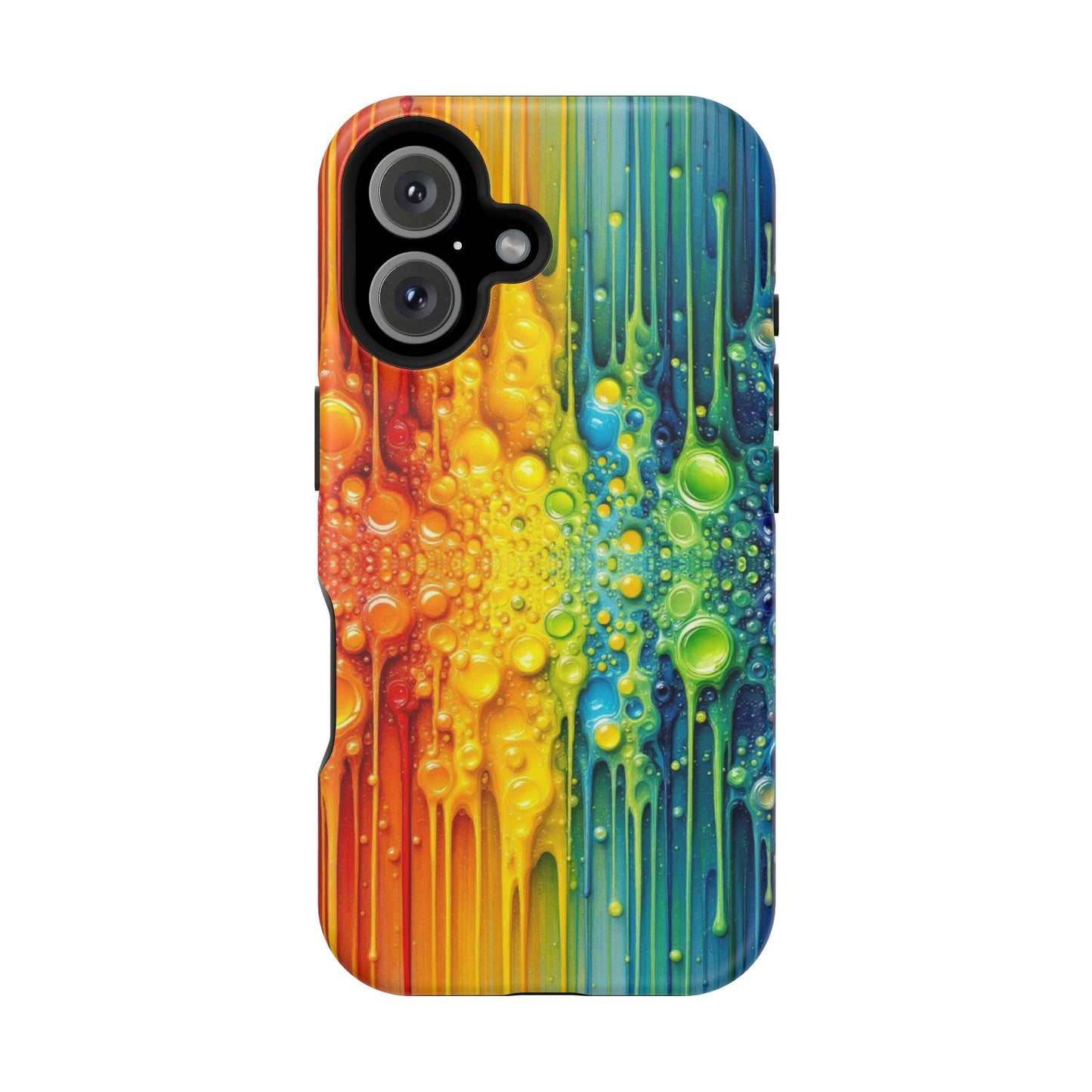 Rainbow Paint Splash iPhone Tough Case