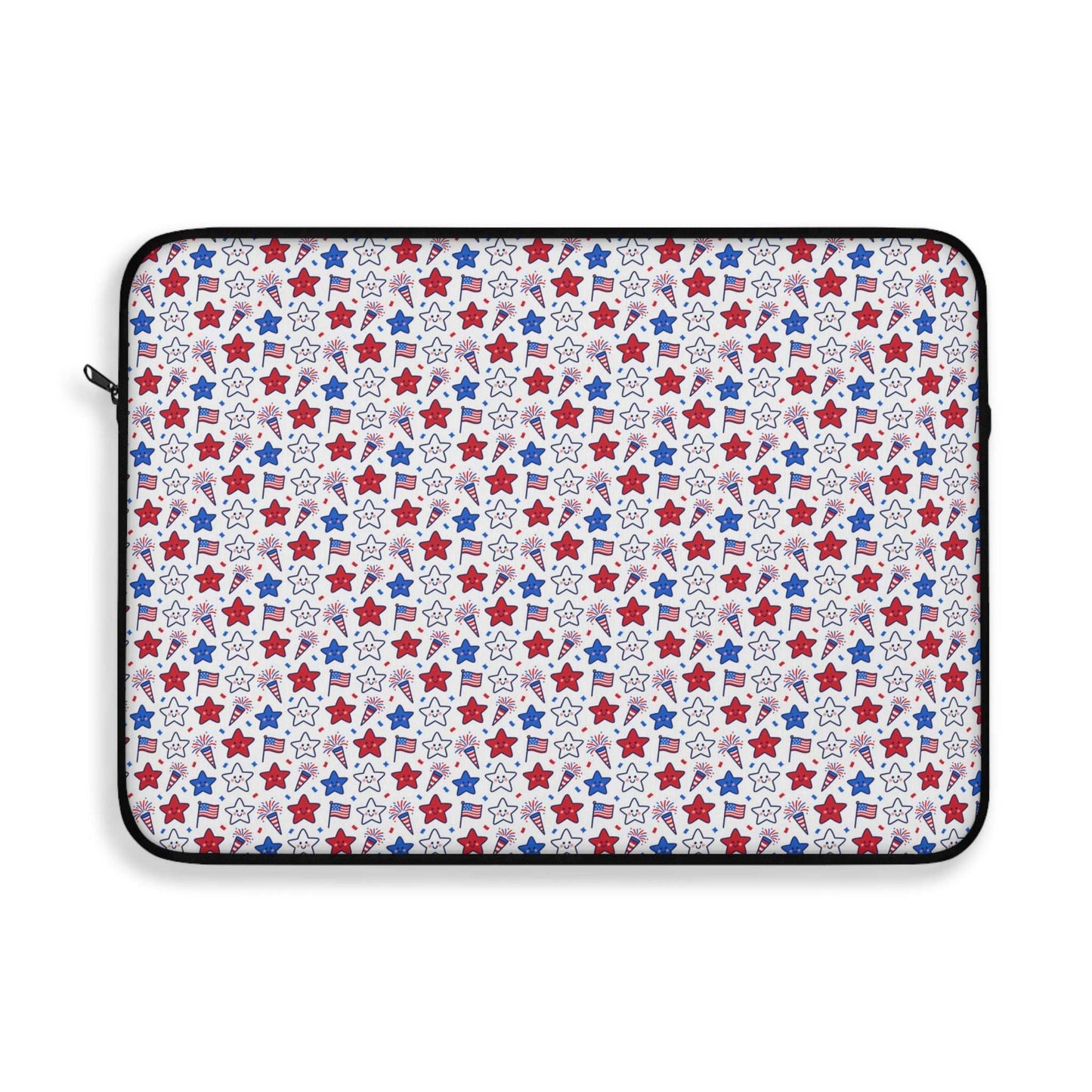 Kawaii 4th of July Laptop Sleeve – Cute Patriotic Laptop Case with Plush Protection