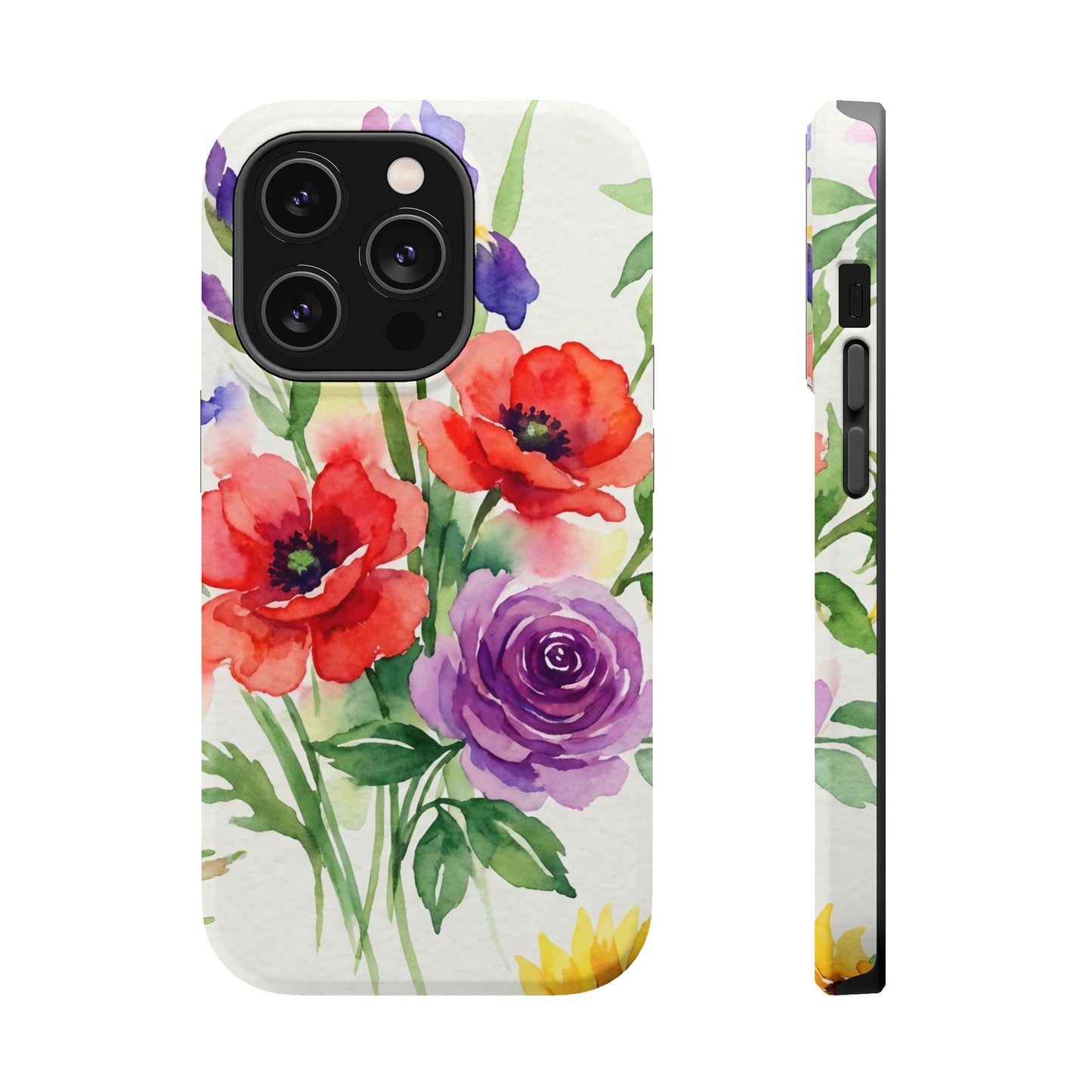 iPhone Case — Watercolor Bouquet Magnetic Impact-Resistant Case